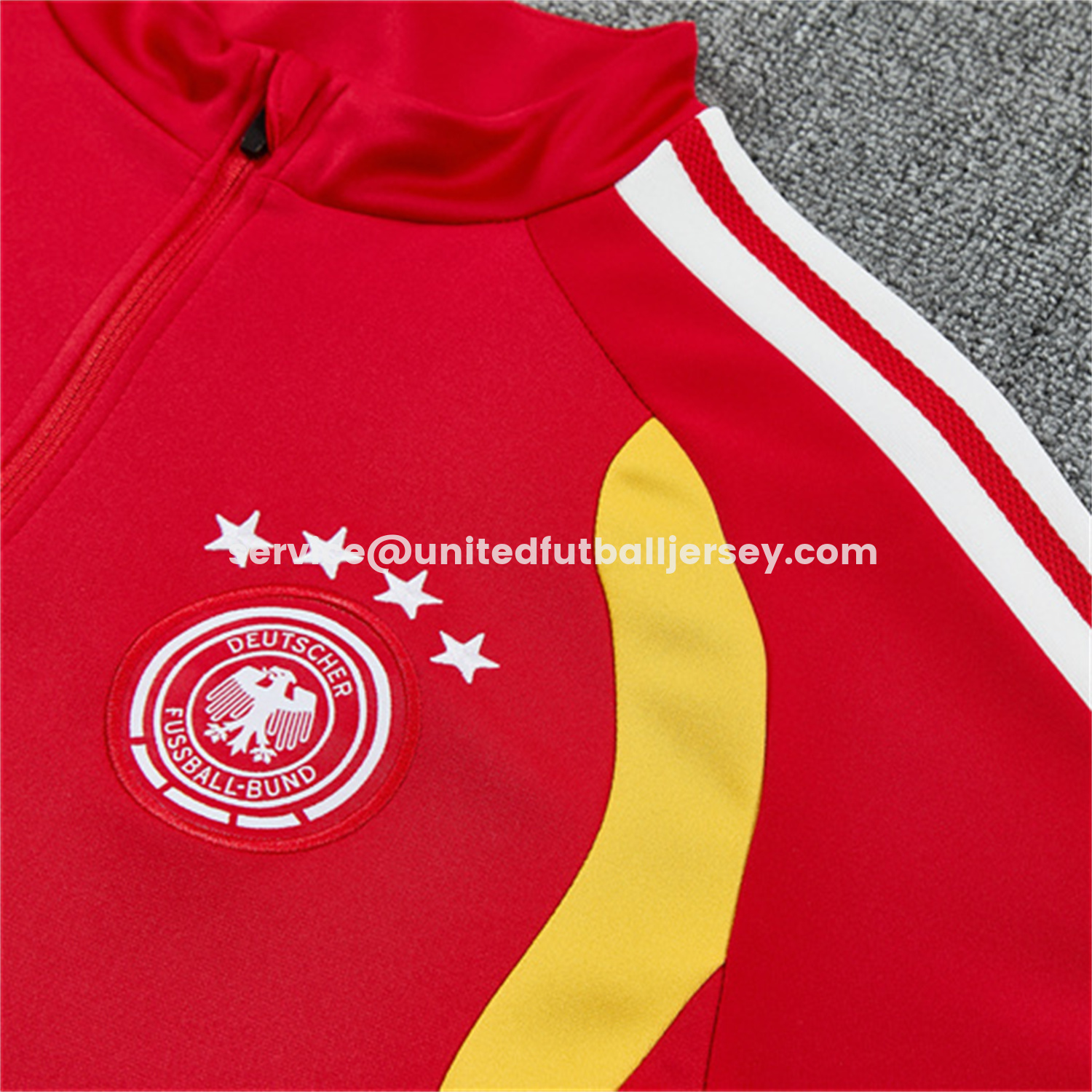 unitedfutballjersey-Germany 2026 Long Sleeve Training Set - Red Top & Pants