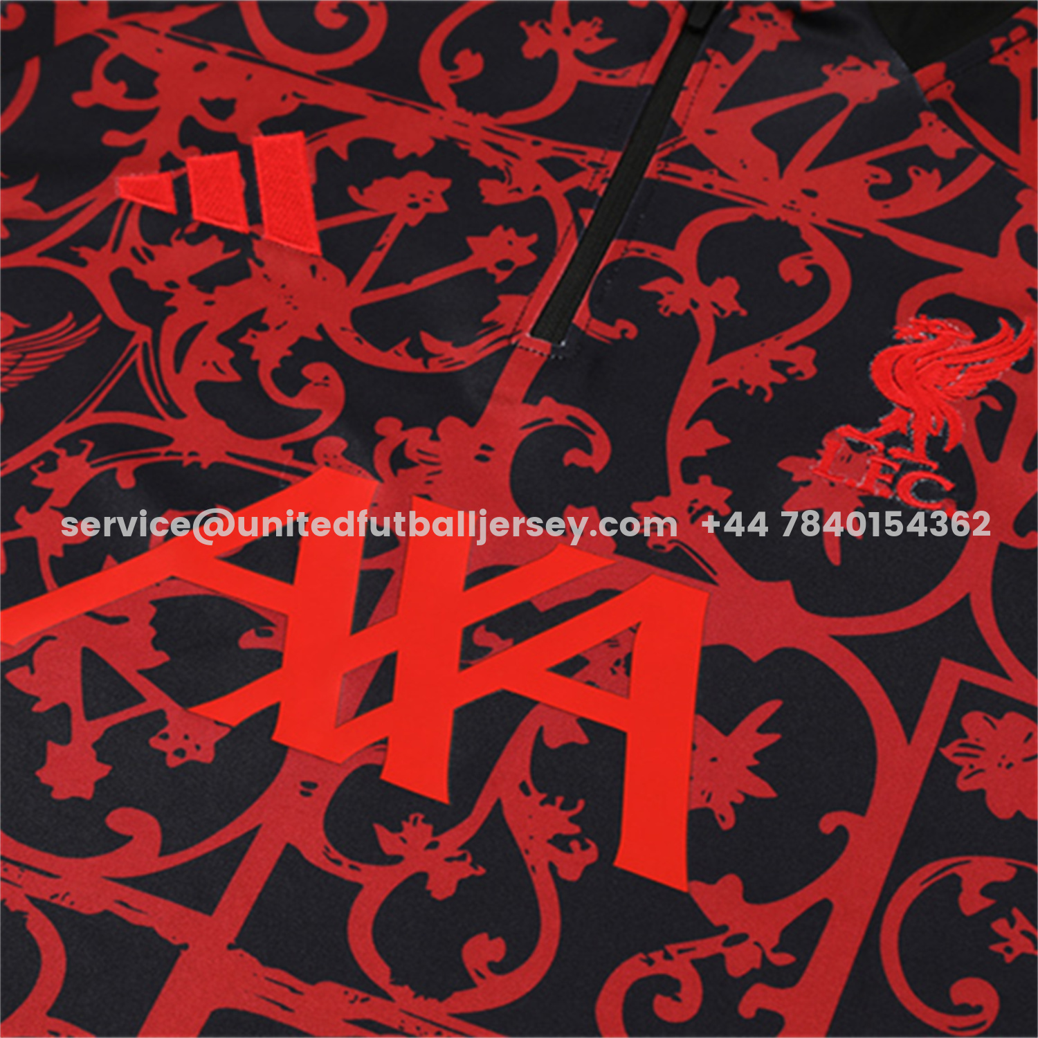 unitedfutballjersey-Liver.pool 25-26 Long Sleeve Training Set - Red Camouflage Top & Blsck Pants