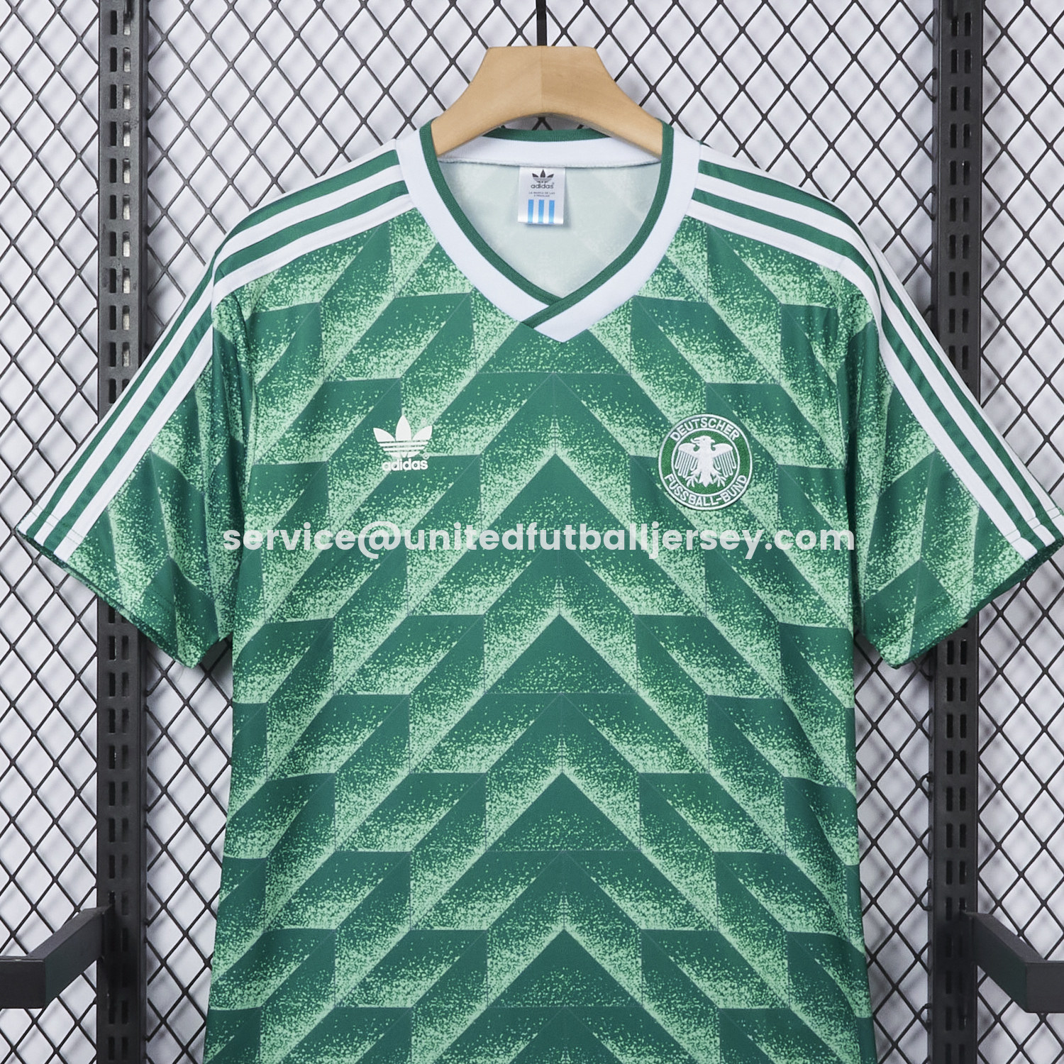 unitedfutballjersey-Retro Germany 1990 Away Green Jersey