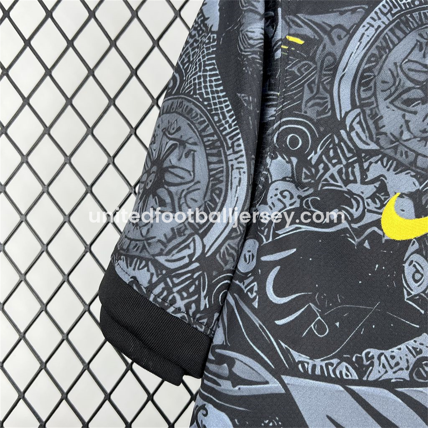 unitedfutballjersey-Brazil 2024-25 X STUSSY Black Christ the Redeemer Statue Jersey - Fans Version