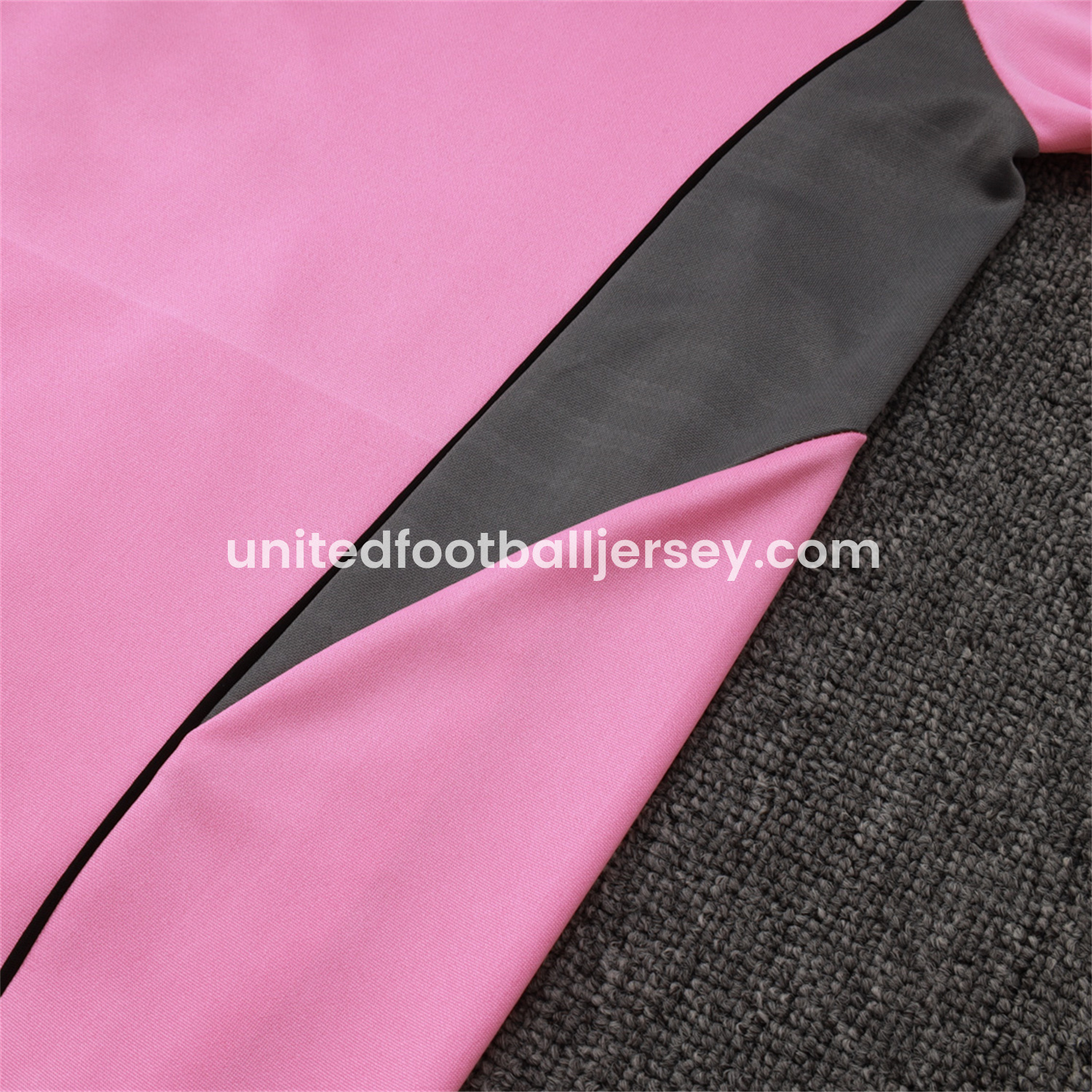 unitedfutballjersey-INT M.A.M 25-26 Long Sleeves Training Set - Pink Top & Black Pants