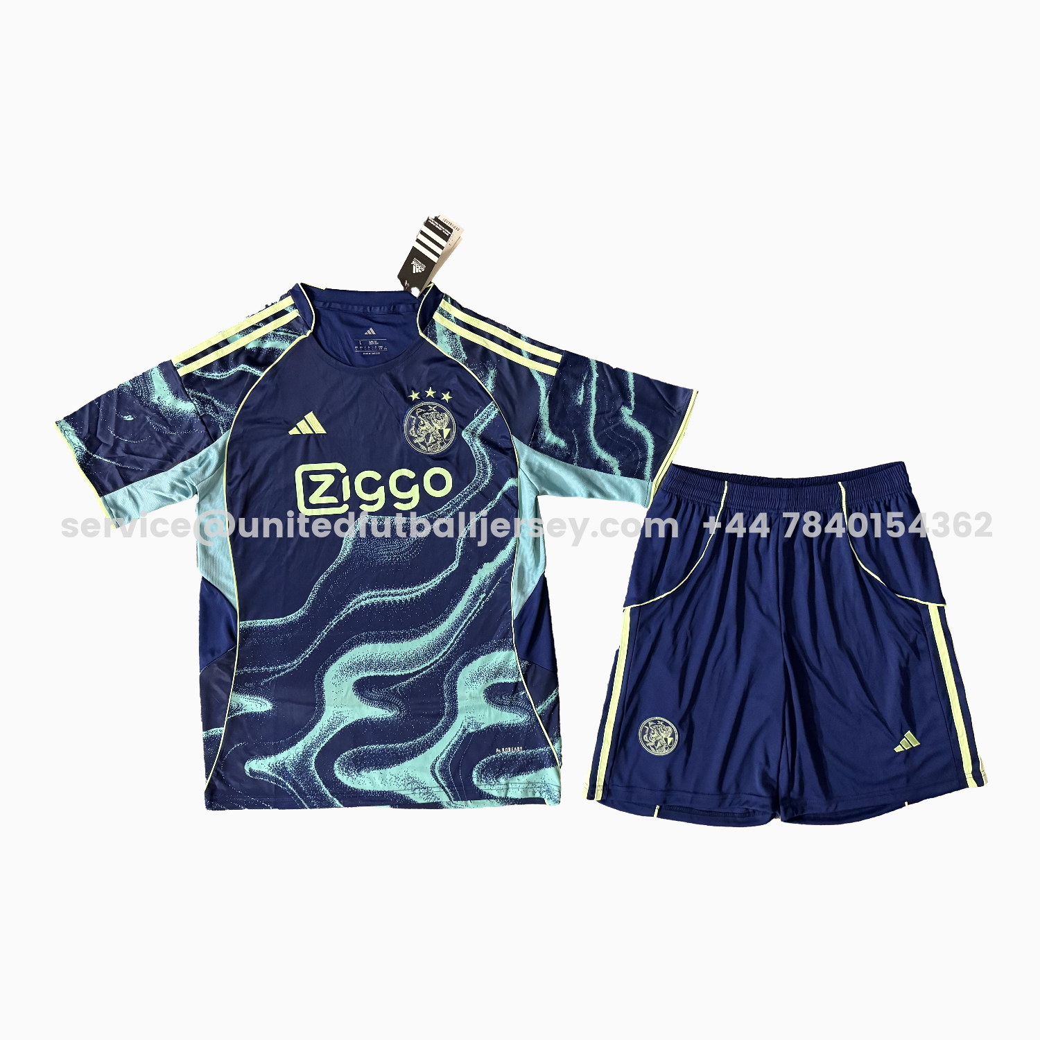 unitedfutballjersey-Ajax 25-26 Away Men's Adult Jersey Set - Fans Version