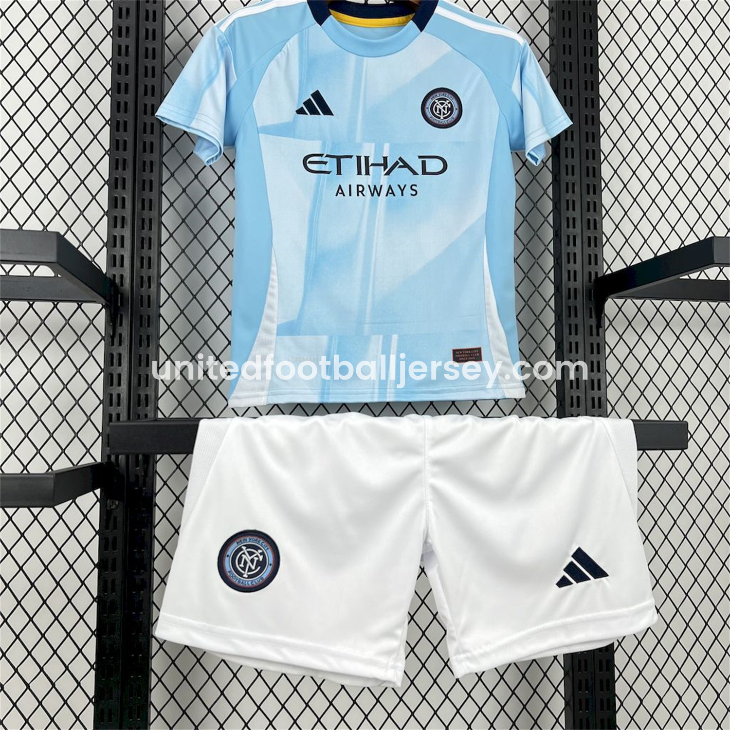 unitedfutballjersey-New York City 2025 Home Kids Kit