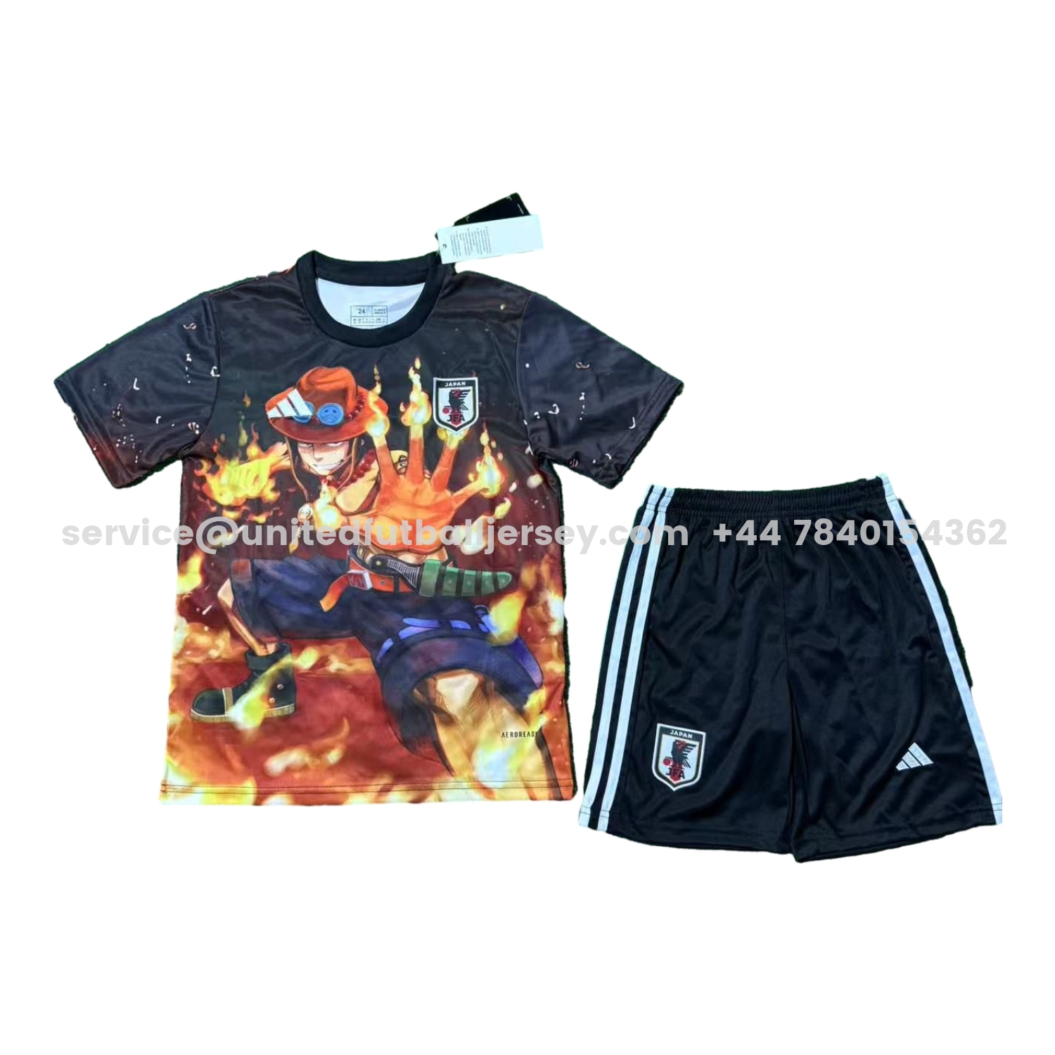 unitedfutballjersey-Japan 25-26 Fire Boy Ace Black Special Kids Kit