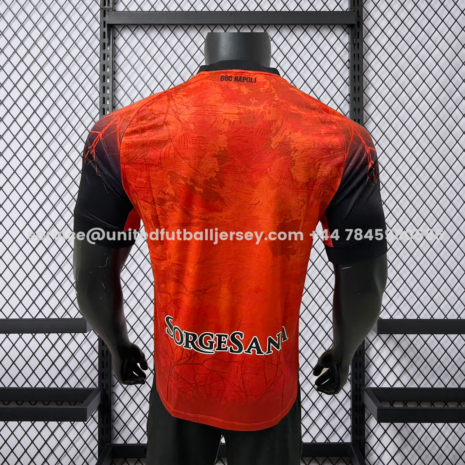 unitedfutballjersey-Napoli 25-26 Halloween Orange Goalkeeper Jersey - Player Version