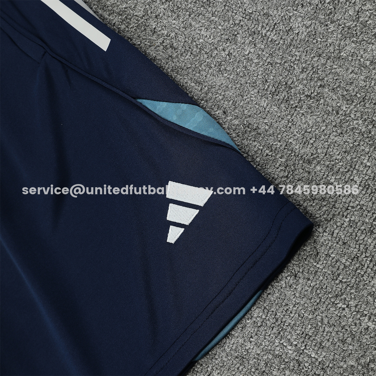 unitedfutballjersey-Arsenal 25-26 Short-Sleeve Training Set - Deep Blue Top & Shorts