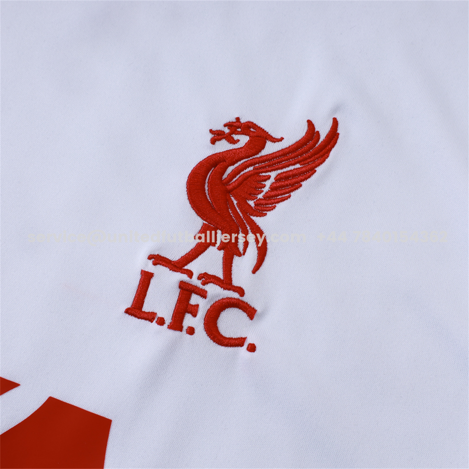 unitedfutballjersey-Liver.pool 25-26 Vest Training Set - White Vest & Black Shorts