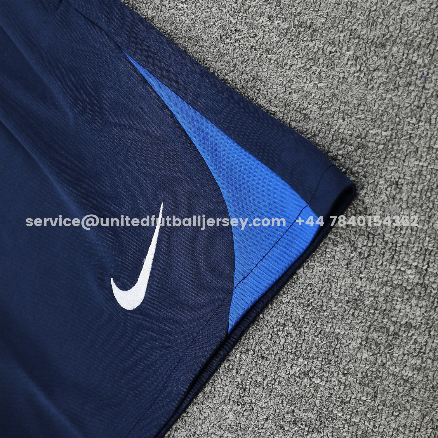 unitedfutballjersey-Paris Saint-Germain PSG 25-26 Vest Training Set - Ocean Blue Vest & Deep Blue Shorts