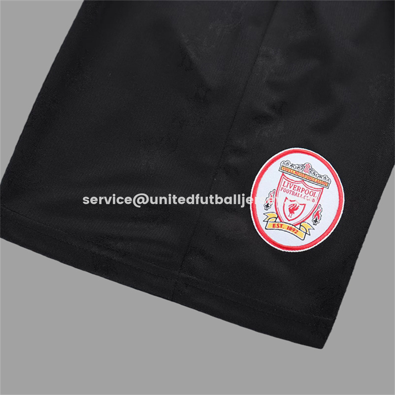 unitedfutballjersey-Retro Liver.pool 1996-97 Black Special Kids Kit