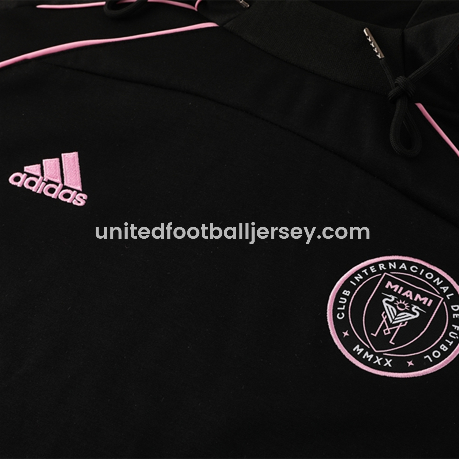 unitedfutballjersey-INT M.A.M 25-26 Long Sleeves Training Hoodie Set - Black Hoodie + Pants