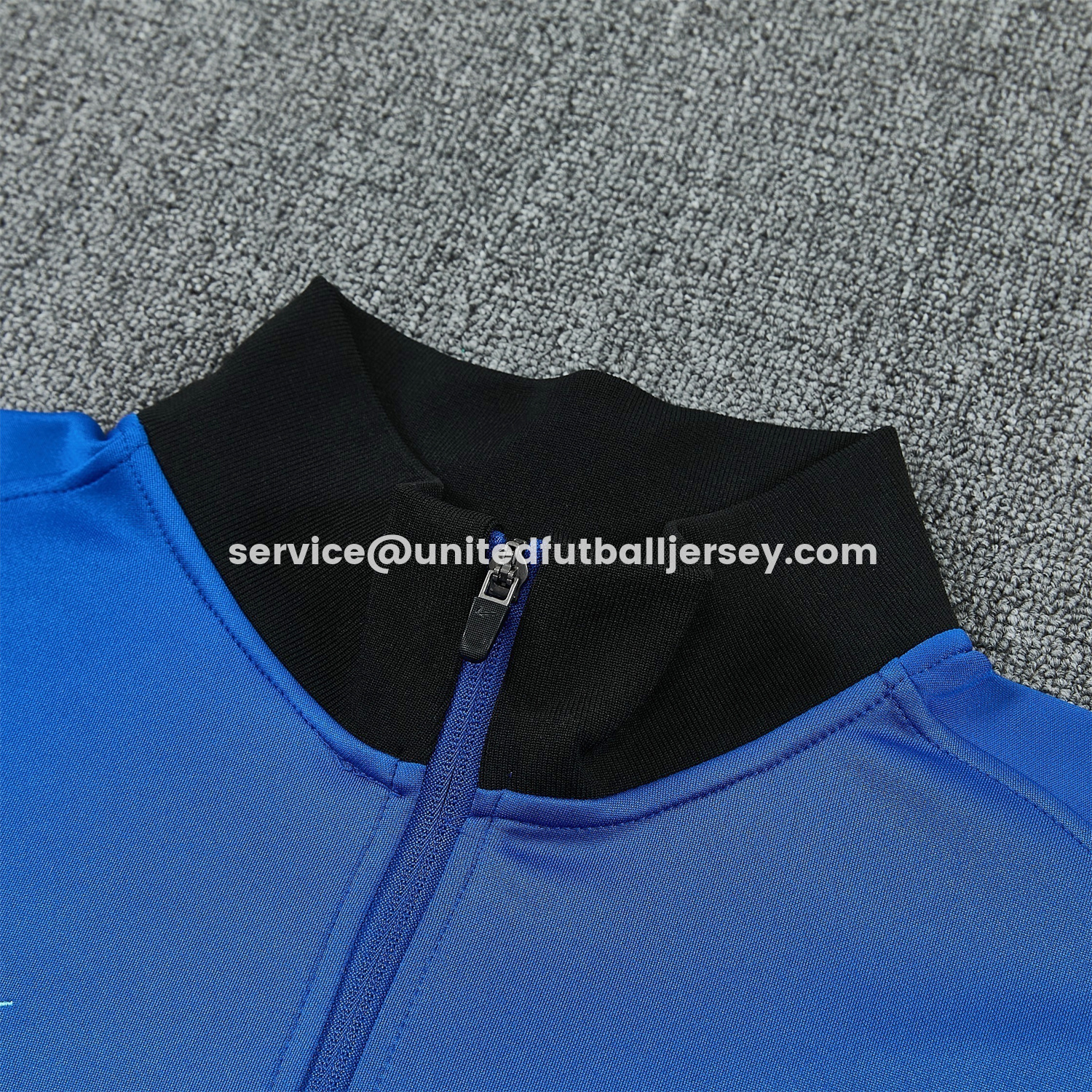 unitedfutballjersey-Inter Milan 25-26 Jacket Training Tracksuit - Ocean Blue Jackets & Black Pants