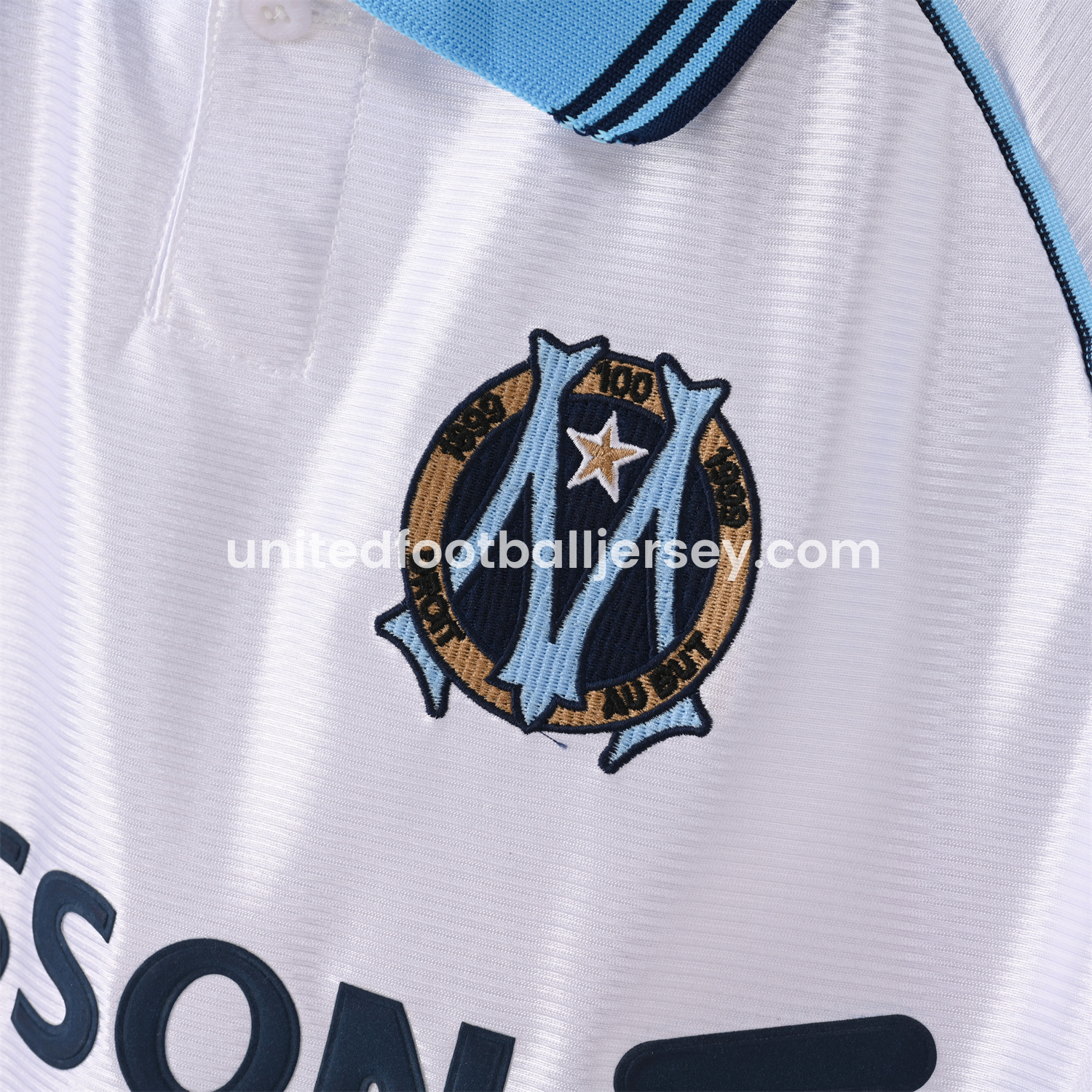 unitedfutballjersey-Retro Marseille 1998-99 Home Jersey
