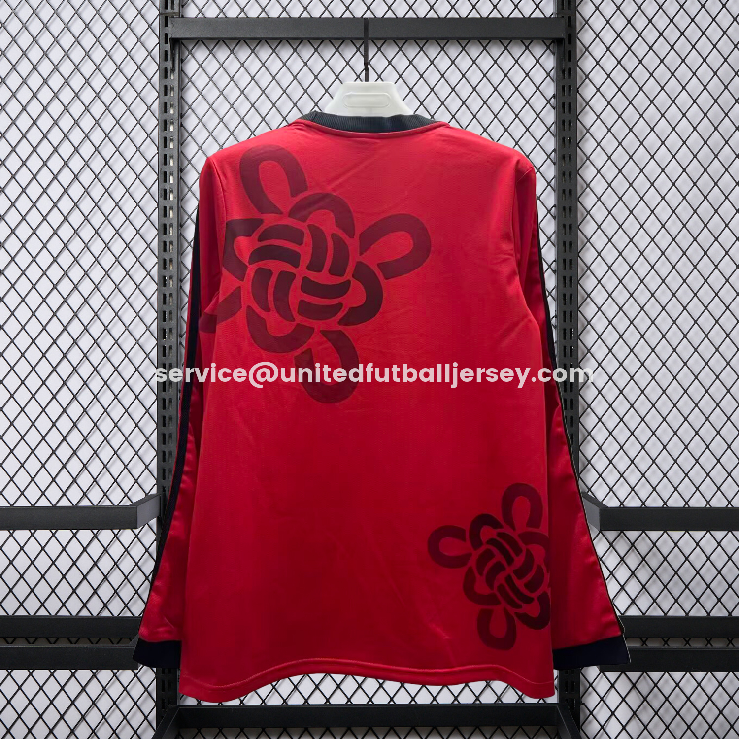unitedfutballjersey-Manchester United 25-26 Chinese Knot Red Special Long Sleeves Jersey - Fans Version