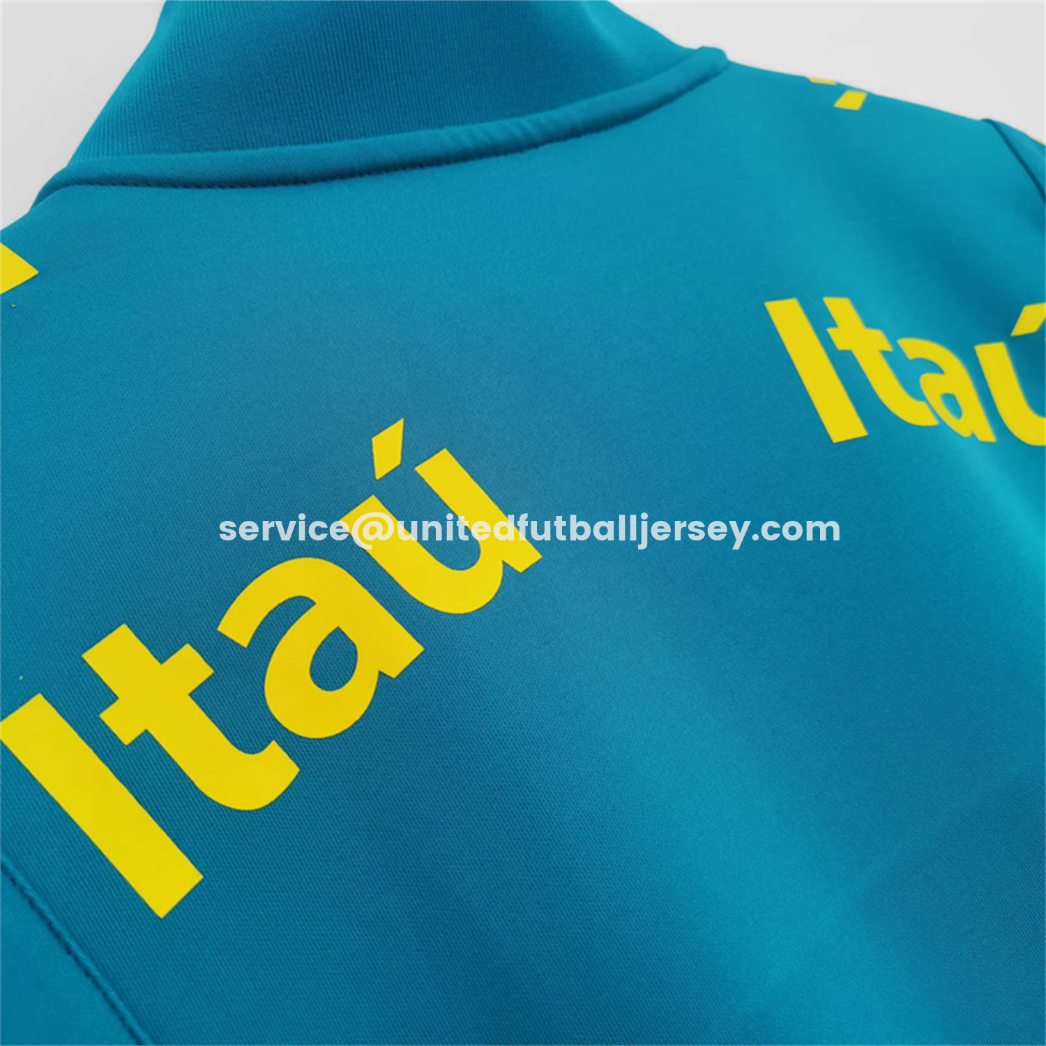 unitedfutballjersey-Retro Brazil 2022 Lake Blue Windbreaker
