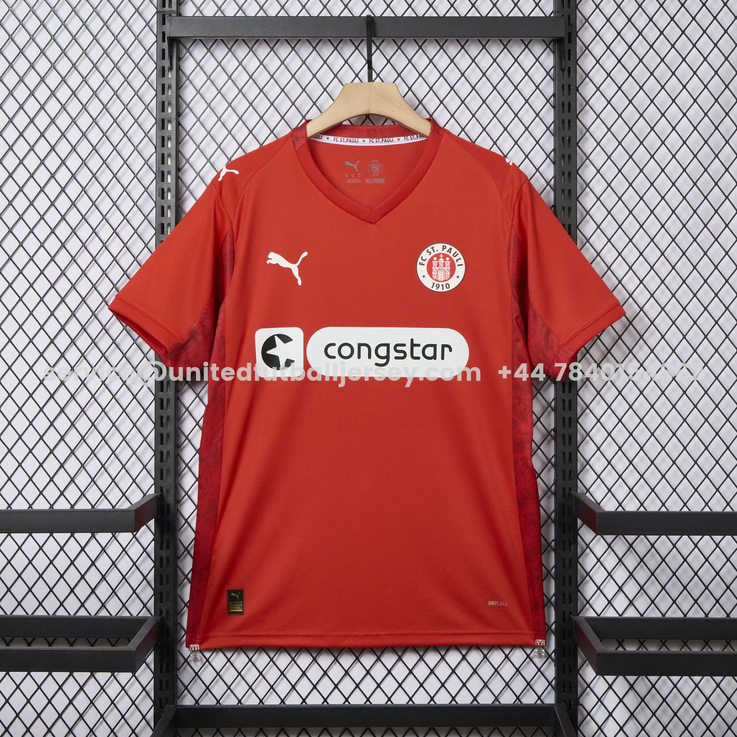 unitedfutballjersey-St. Pauli 25-26 Fourth Red Jersey - Fans Version