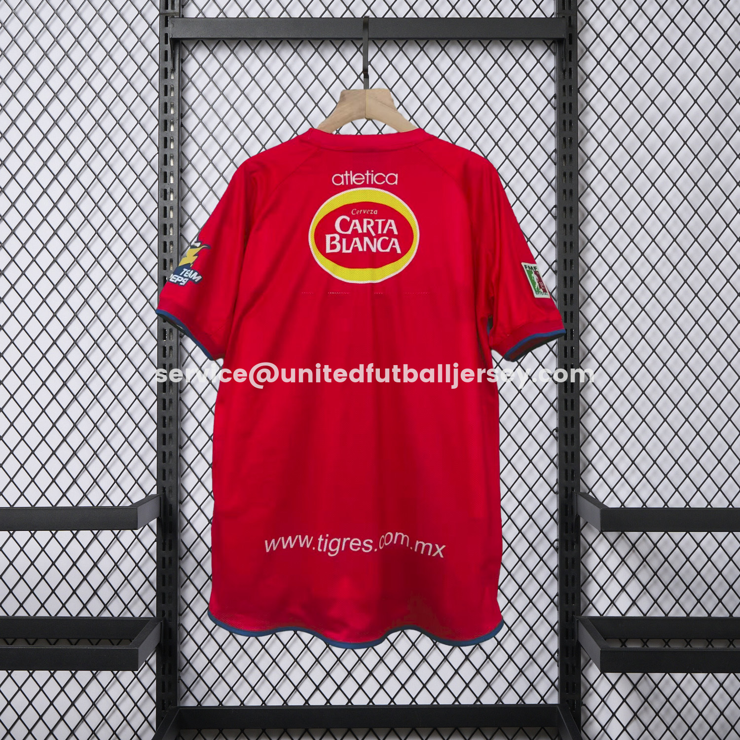 unitedfutballjersey-Retro Tigres UANL 2002-03 Away Red Jersey