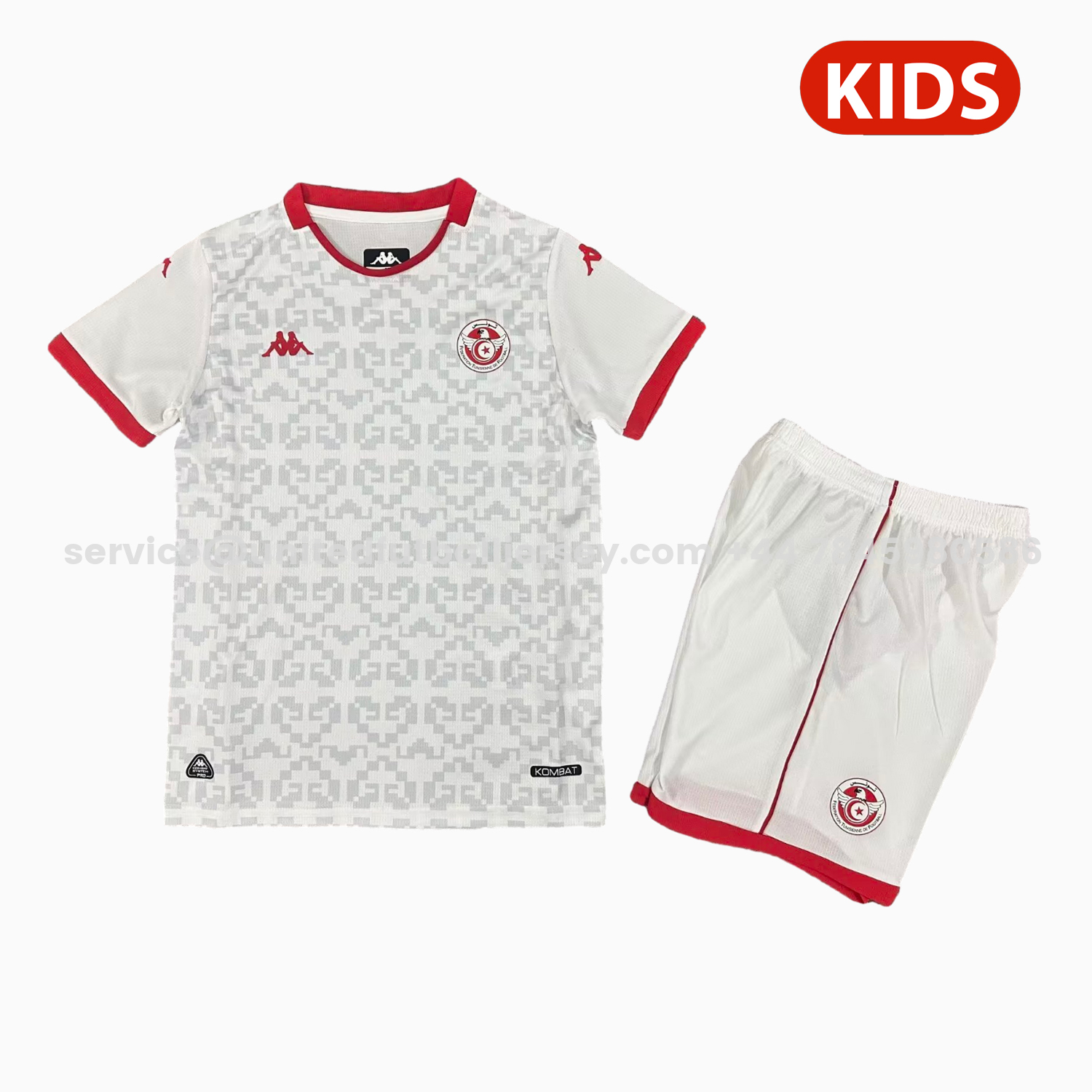 unitedfutballjersey-Tunisia 2026 Away White Kids Kit