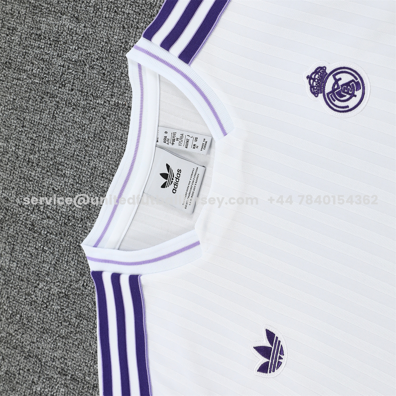unitedfutballjersey-Real Madrid 25-26 Vest Training Set - Pure White Vest & Purple Shorts