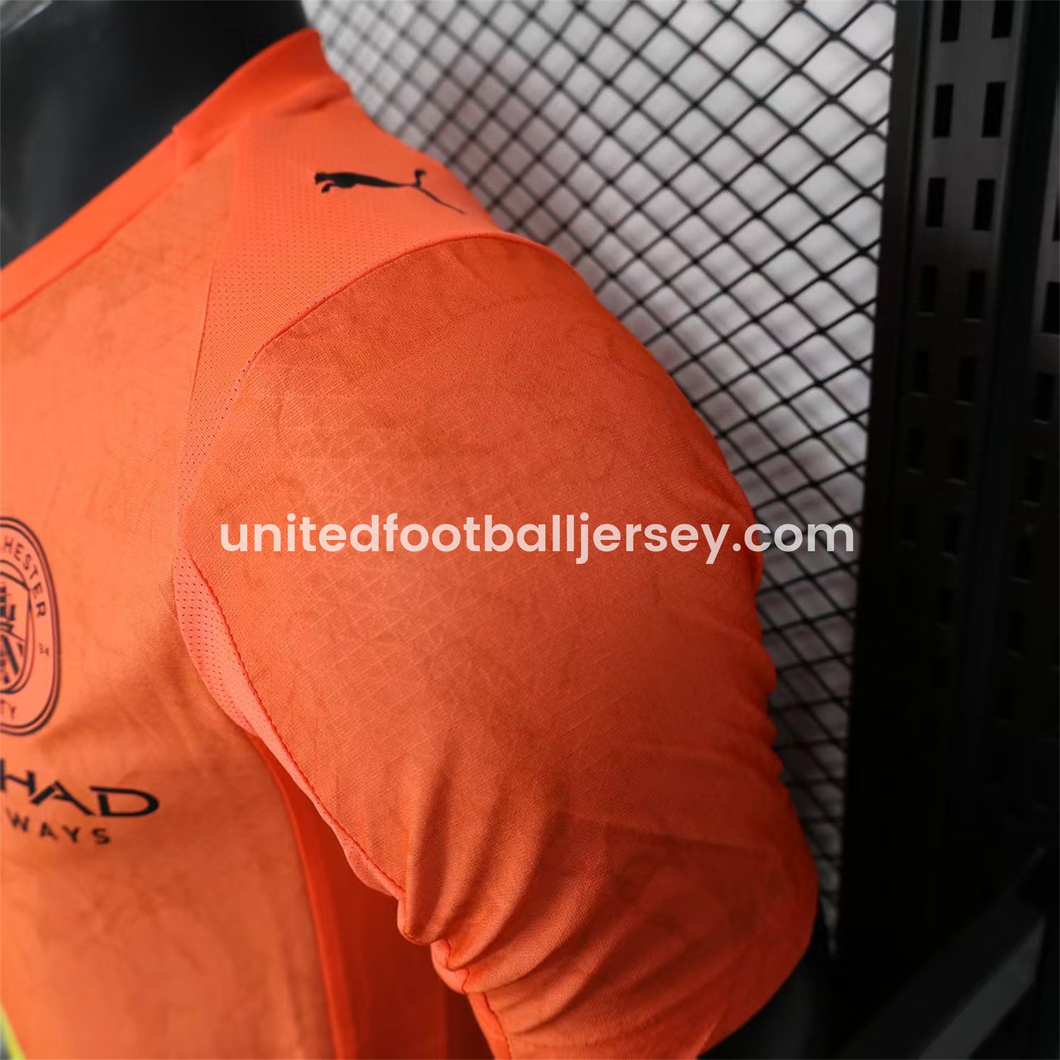 unitedfutballjersey-Manchester City 25-26 Orange Special Jersey - Player Version