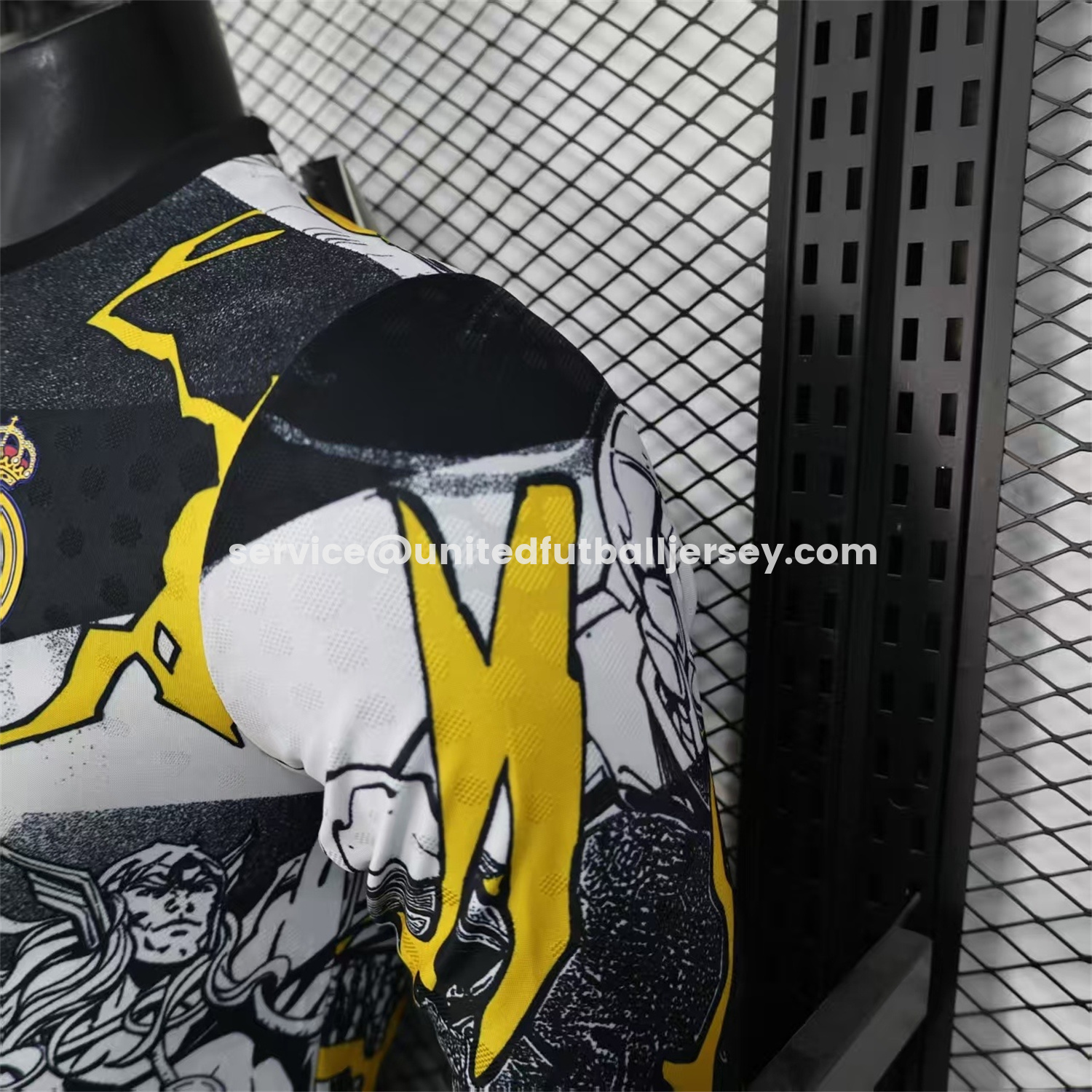 unitedfutballjersey-Real Madrid 25-26 Thunder Comics Pre-Match Special Long Sleeves Jersey - Player Version