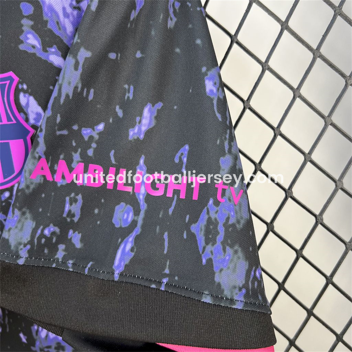 unitedfutballjersey-Barcelona 25-26 Purple Rock Pattern Jersey - Fans Version