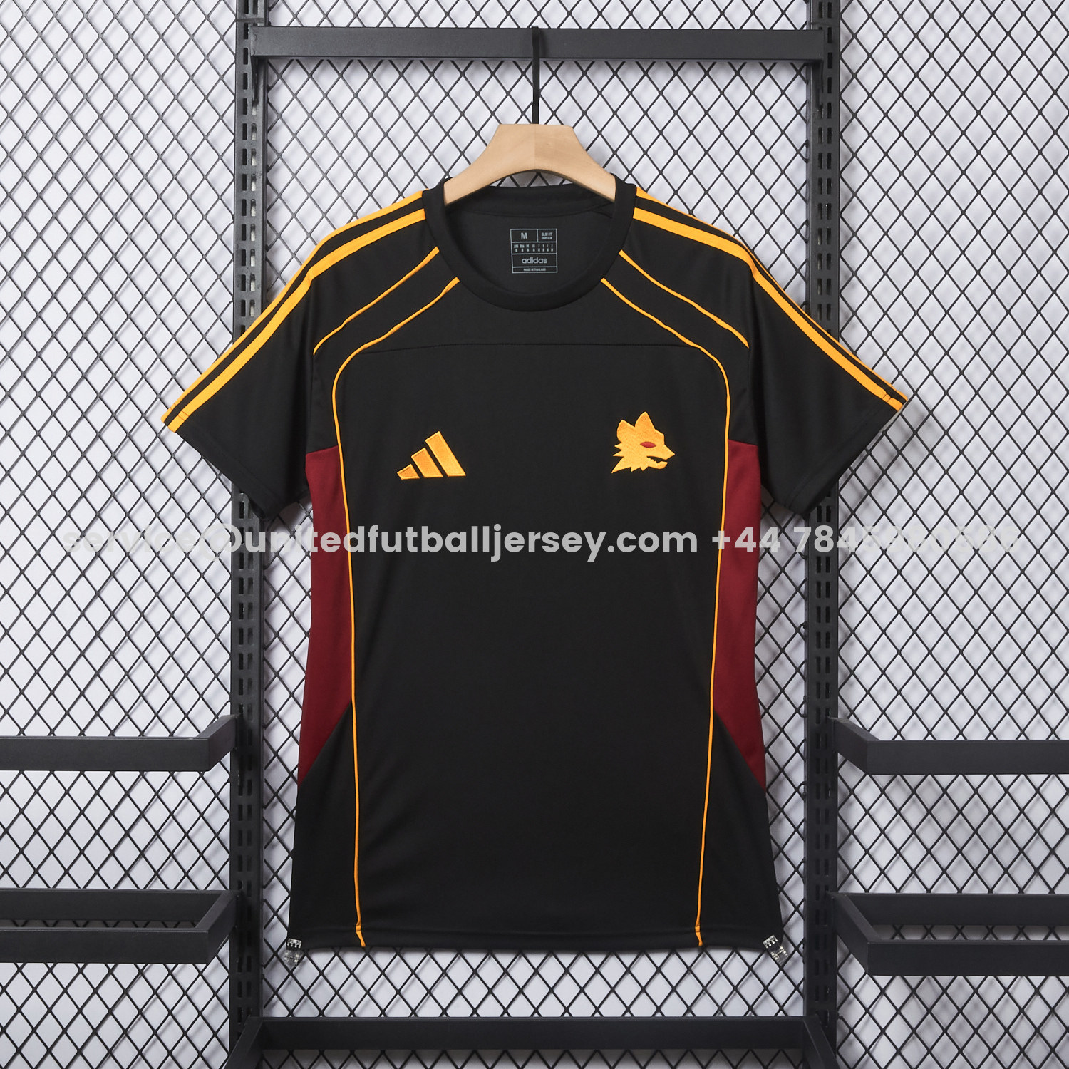 unitedfutballjersey-AS Roma 25-26 Travel Special Black Jersey - Fans Version