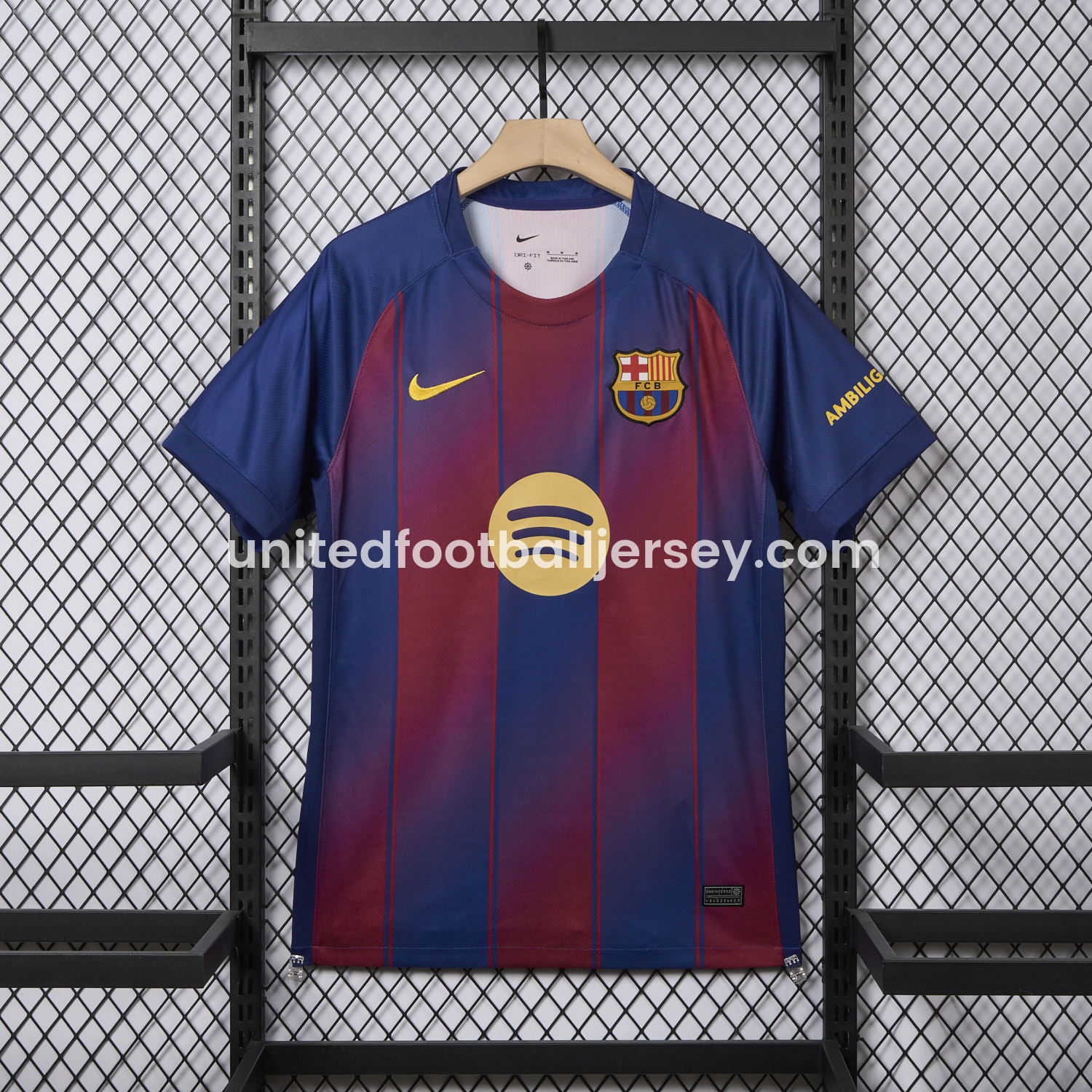 unitedfutballjersey-Barcelona 25-26 Home Jersey - Fans Version