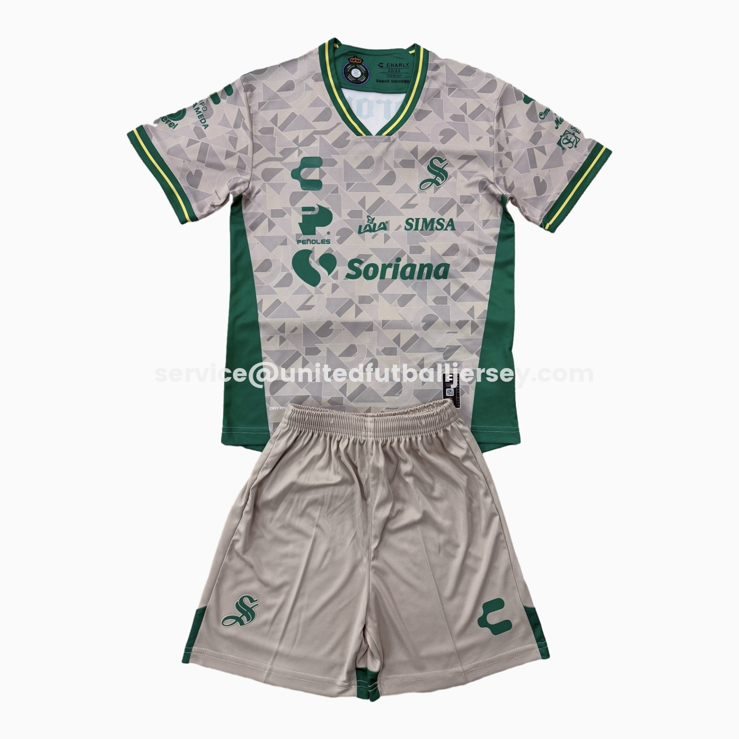 unitedfutballjersey-Santos Laguna 25-26 Away Kids Kit
