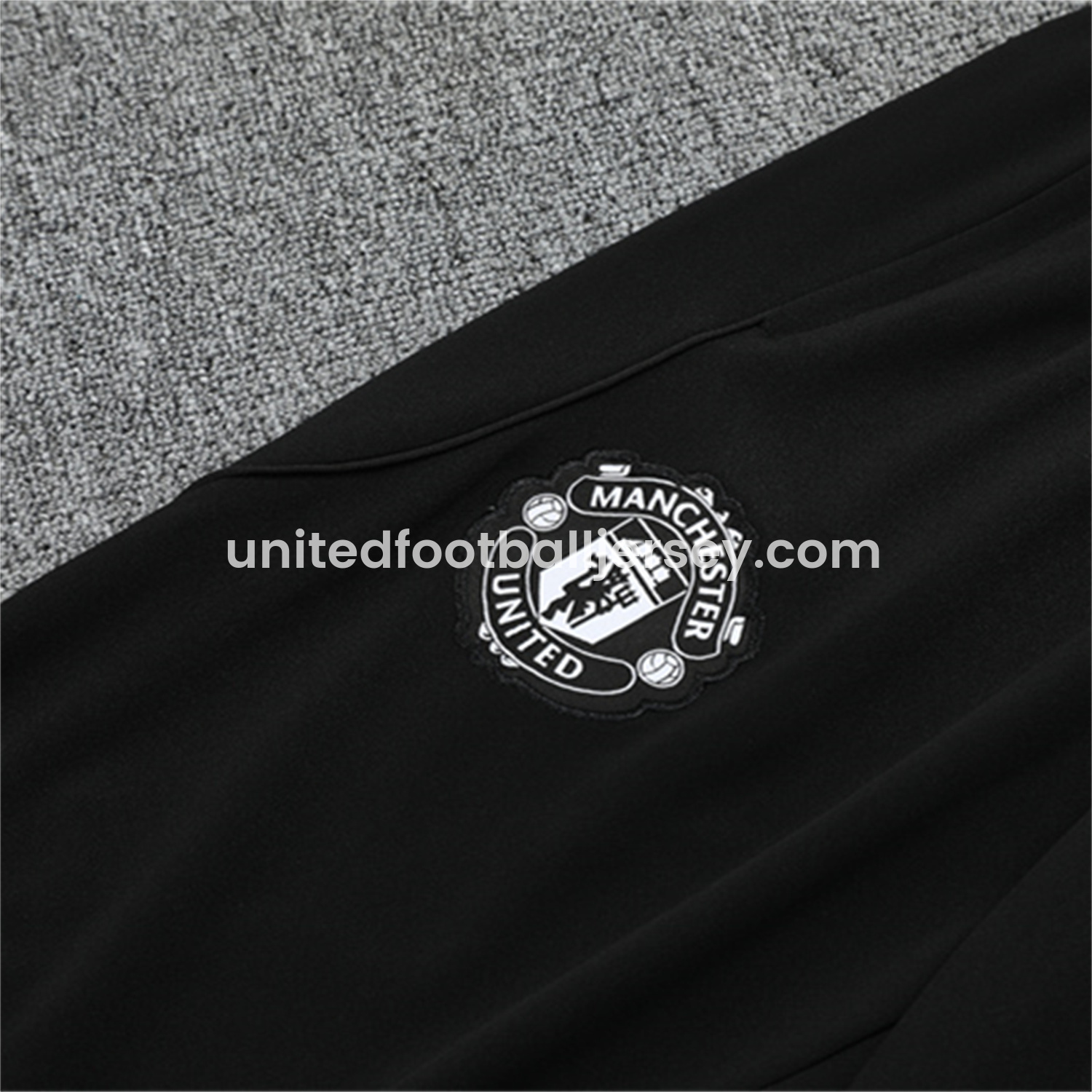 unitedfutballjersey-Manchester United 25-26 Long Sleeves Training Set - Purple Top & Black Pants