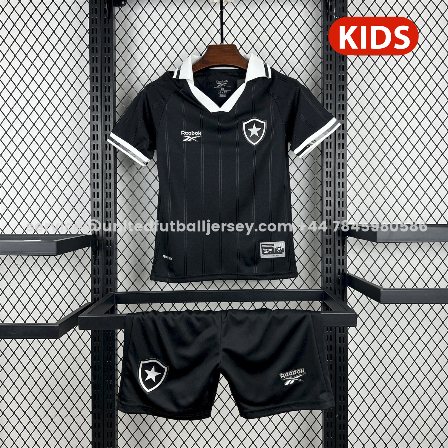 unitedfutballjersey-Botafogo 25-26 Away Unsponsored Kids Kit