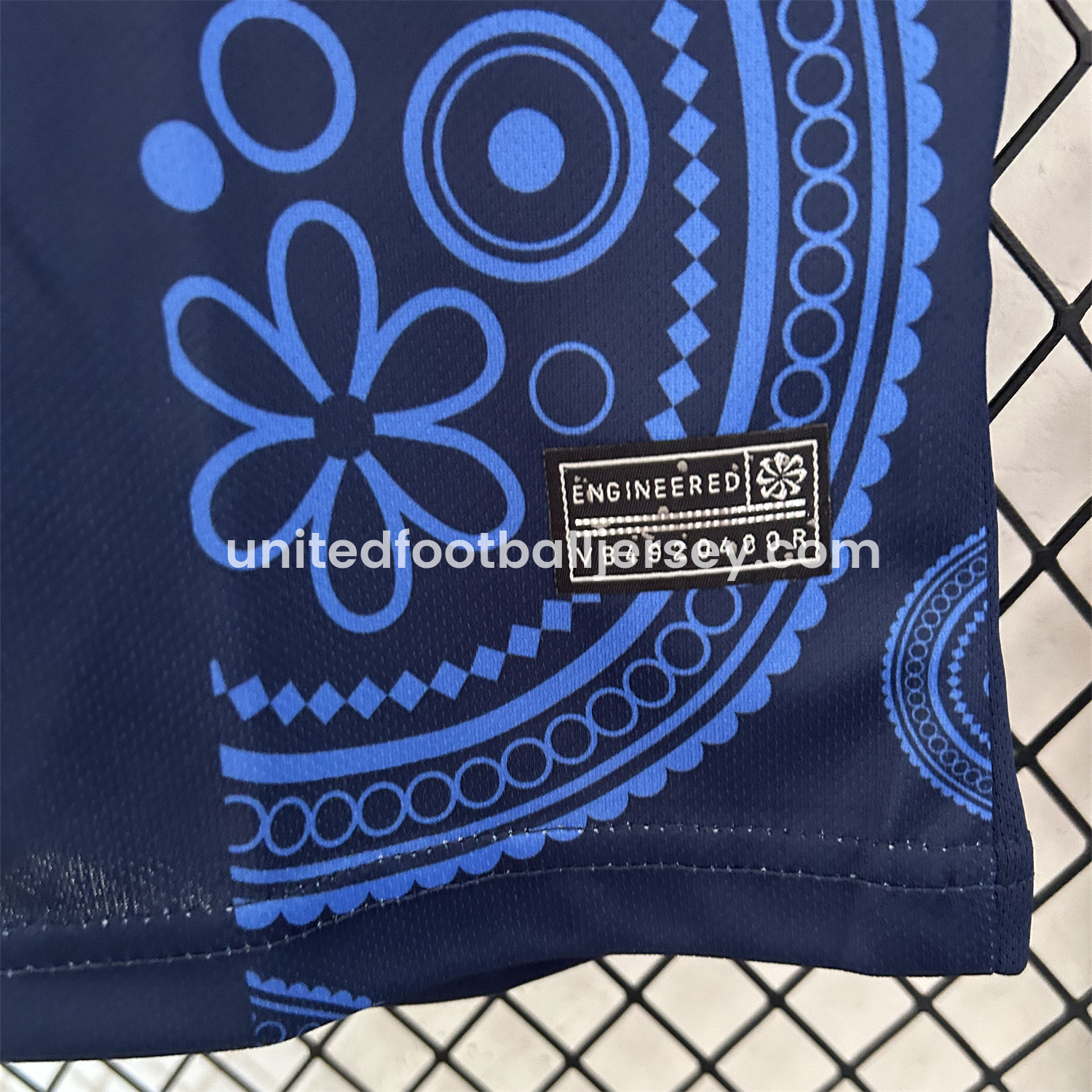 unitedfutballjersey-Barcelona 25-26 Paisley Patterns Blue Special Edition Jersey - Fans Version