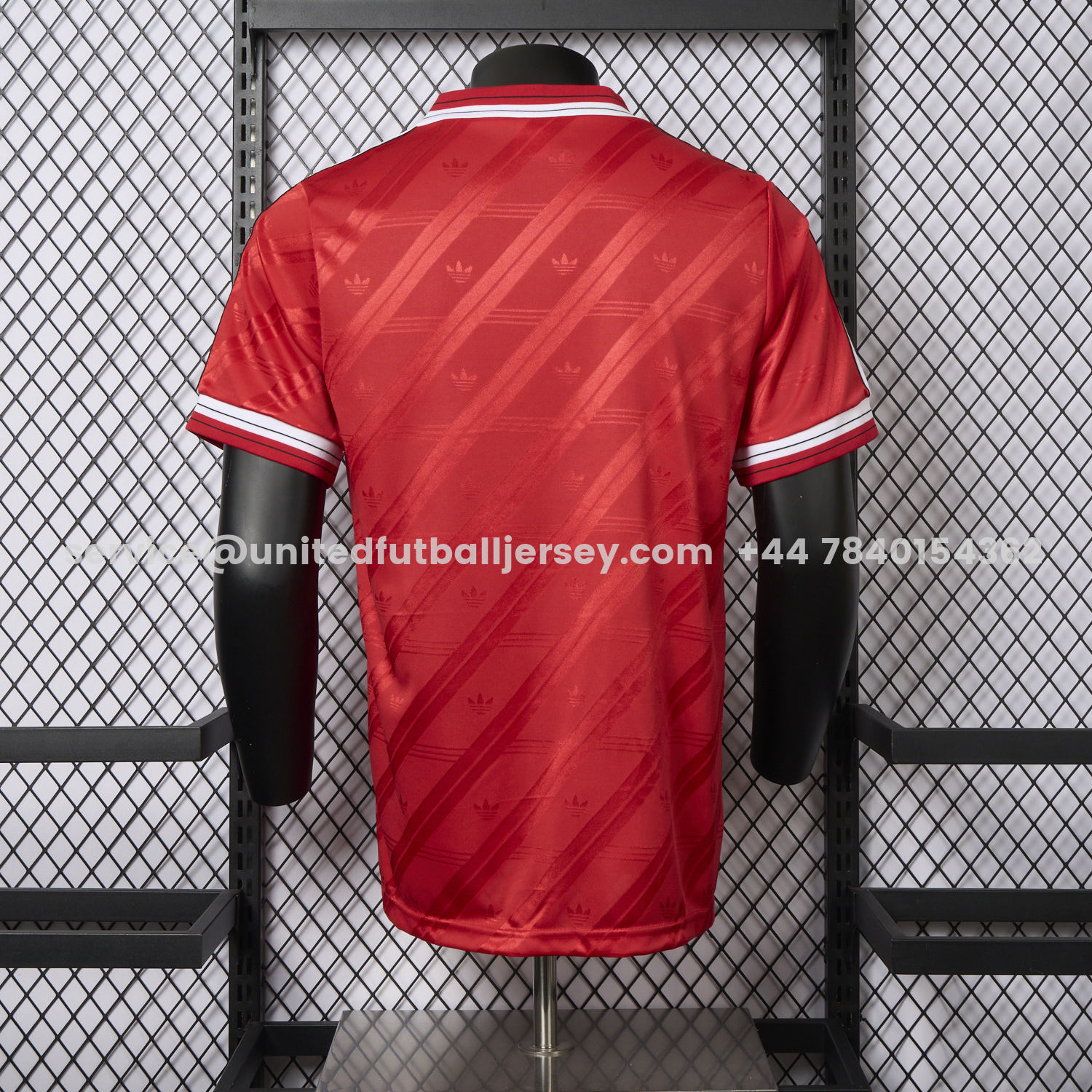 unitedfutballjersey-Retro Manchester United 1986-88 Home Remake Jersey - Player Version