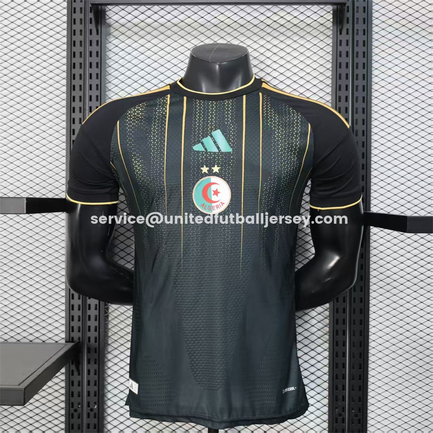 unitedfutballjersey-Algeria 2026 Black And Gold Special Jersey - Player Version
