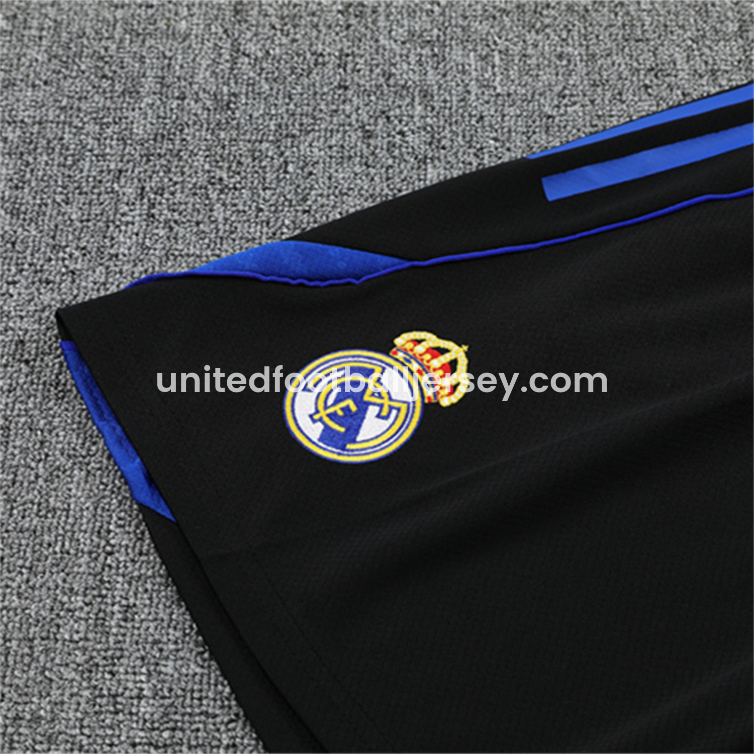 unitedfutballjersey-Real Madrid 25-26 Short-Sleeve Training Set - CamouflageTop & Black Shorts