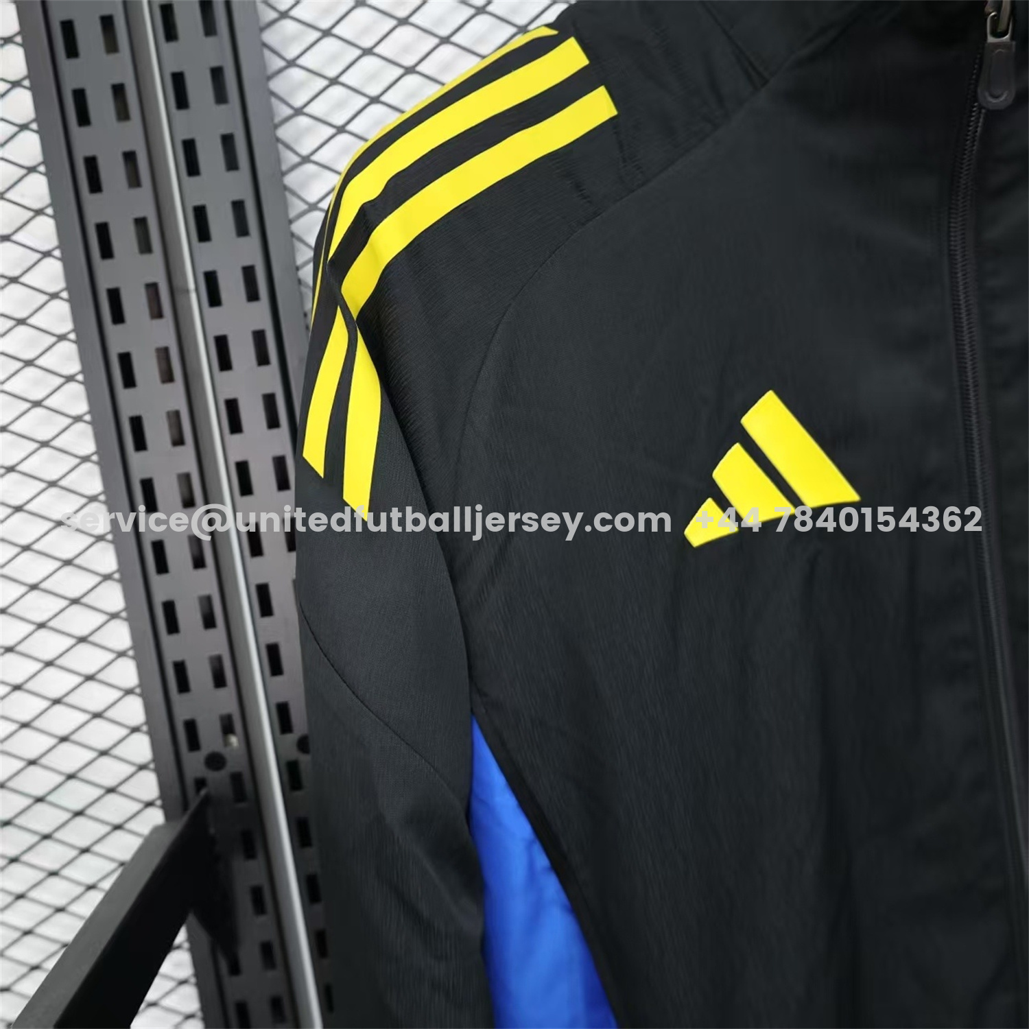 unitedfutballjersey-Manchester United 25-26 Black Windbreaker Jacket