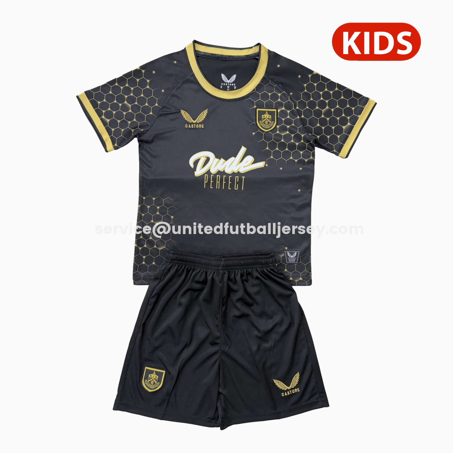 unitedfutballjersey-Burnley 25-26 Third Kids Kit