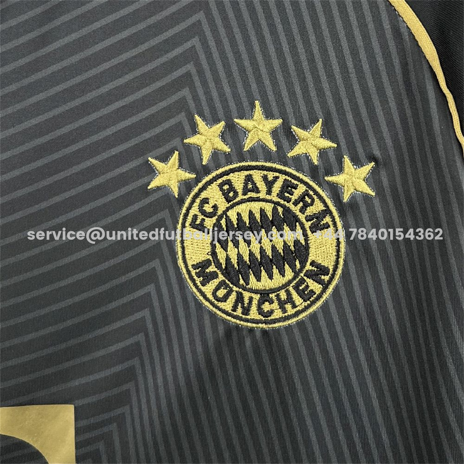 unitedfutballjersey-Bayern Munich 25-26 Black Gold Special Edition Jersey - Fans Version