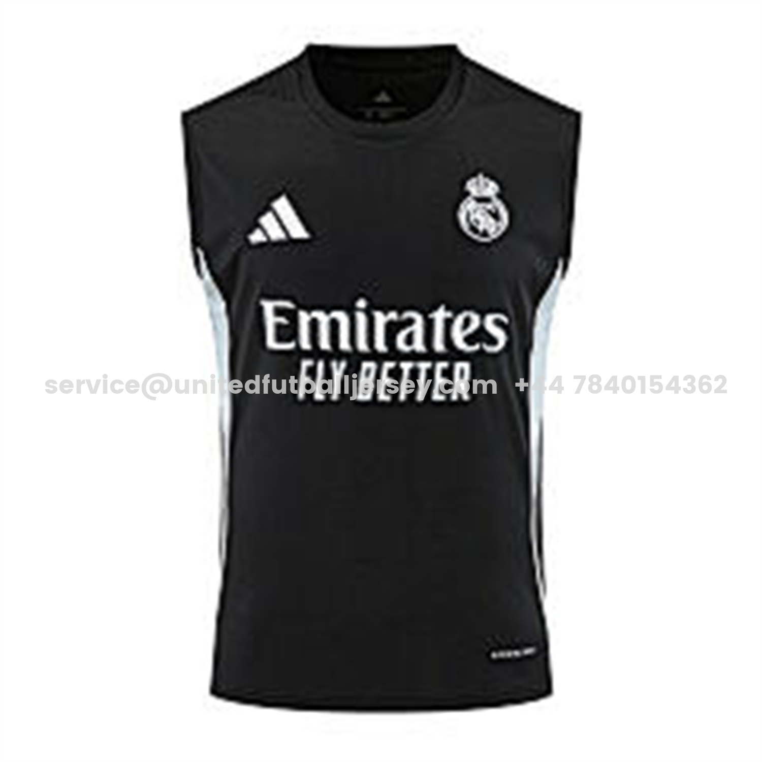 unitedfutballjersey-Real Madrid 25-26 Vest Training Set - Black And Light Grey Vest & Black Shorts