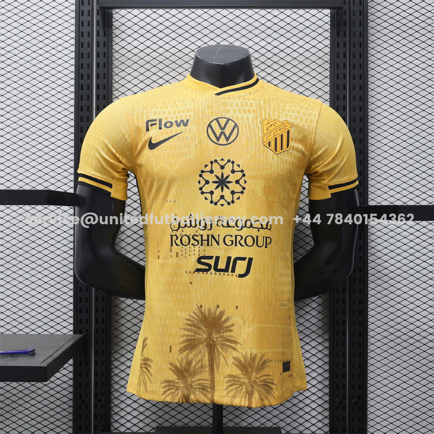 unitedfutballjersey-Al Ittihad Jeddah United 25-26 Third Yellow Jersey - Player Version