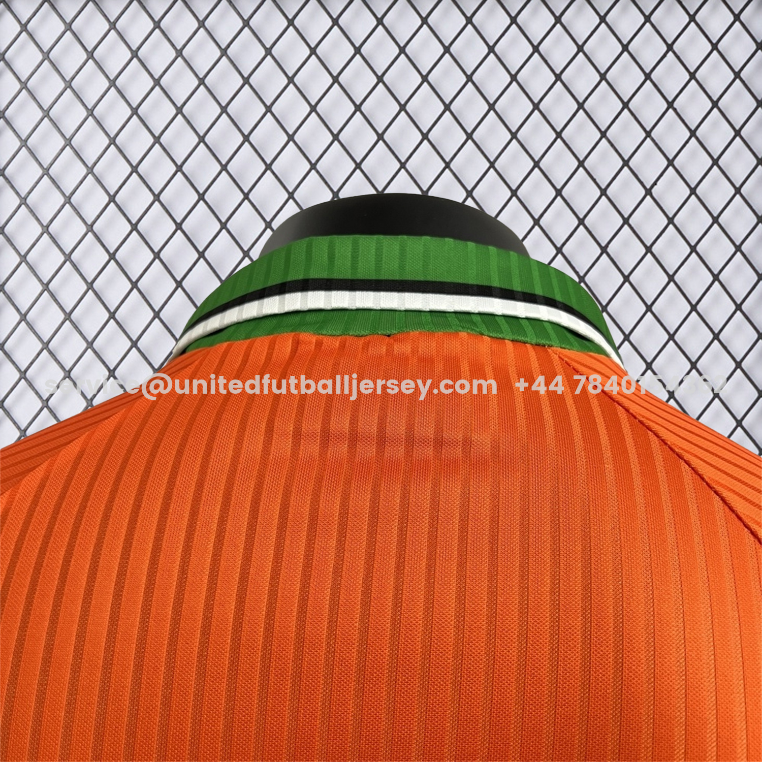 unitedfutballjersey-Retro Ireland 1996-97 Away Orange Jersey