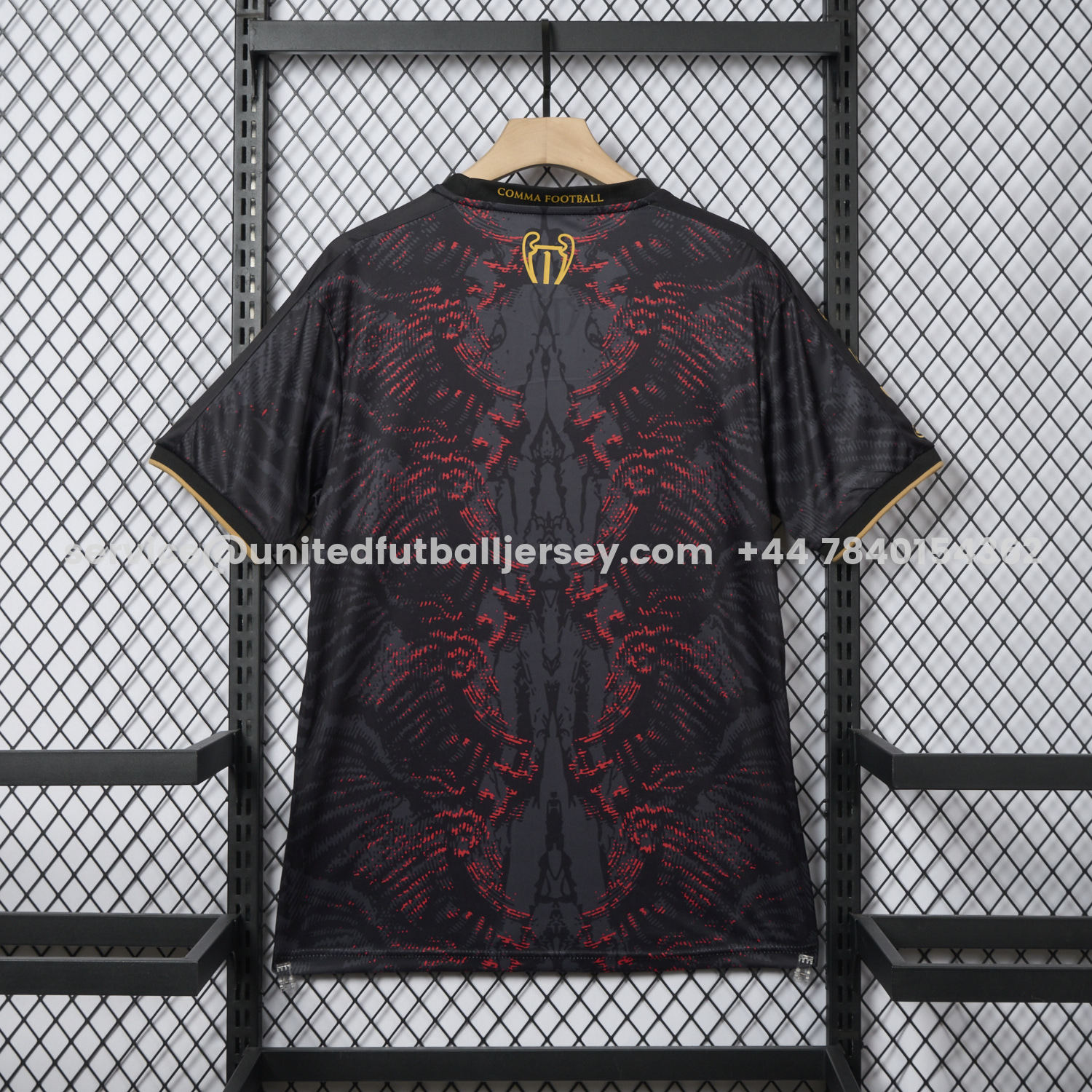 unitedfutballjersey-Paris Saint-Germain PSG 25-26 Champions League Commemorative Edition Black Red Eiffel Tower T-shirts