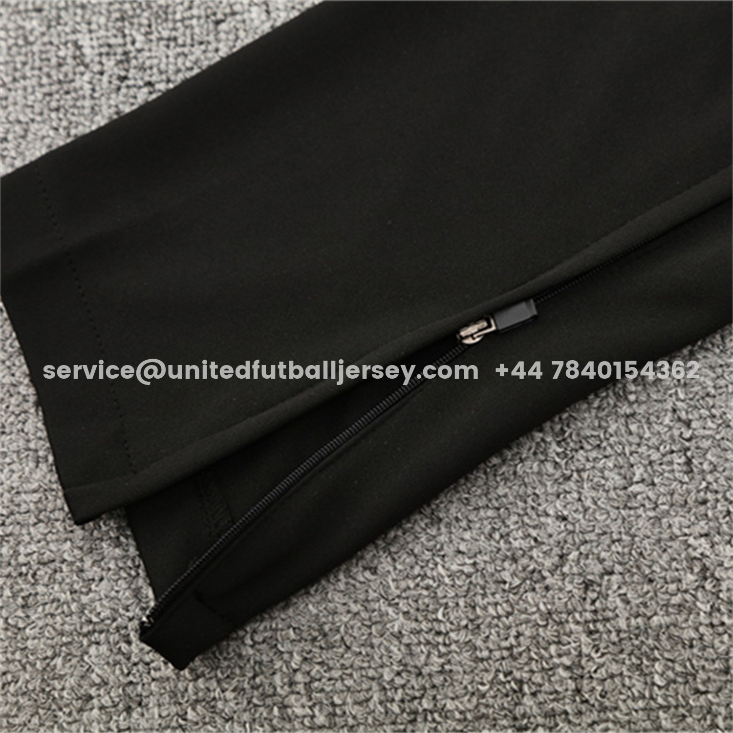 unitedfutballjersey-Portugal 25-26 Long Sleeve Training Set - Black Top & Black Pants