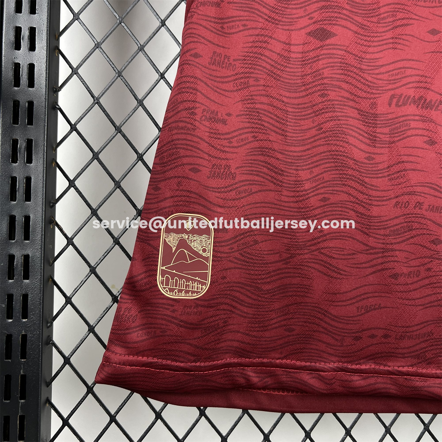 unitedfutballjersey-Women's Fluminense 25-26 Third Red Jersey