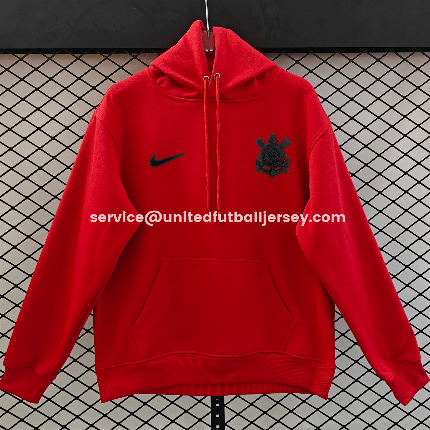 unitedfutballjersey-Corinthians 25-26 Originals Terrace Black Icon Unisex Pullover Hoodie