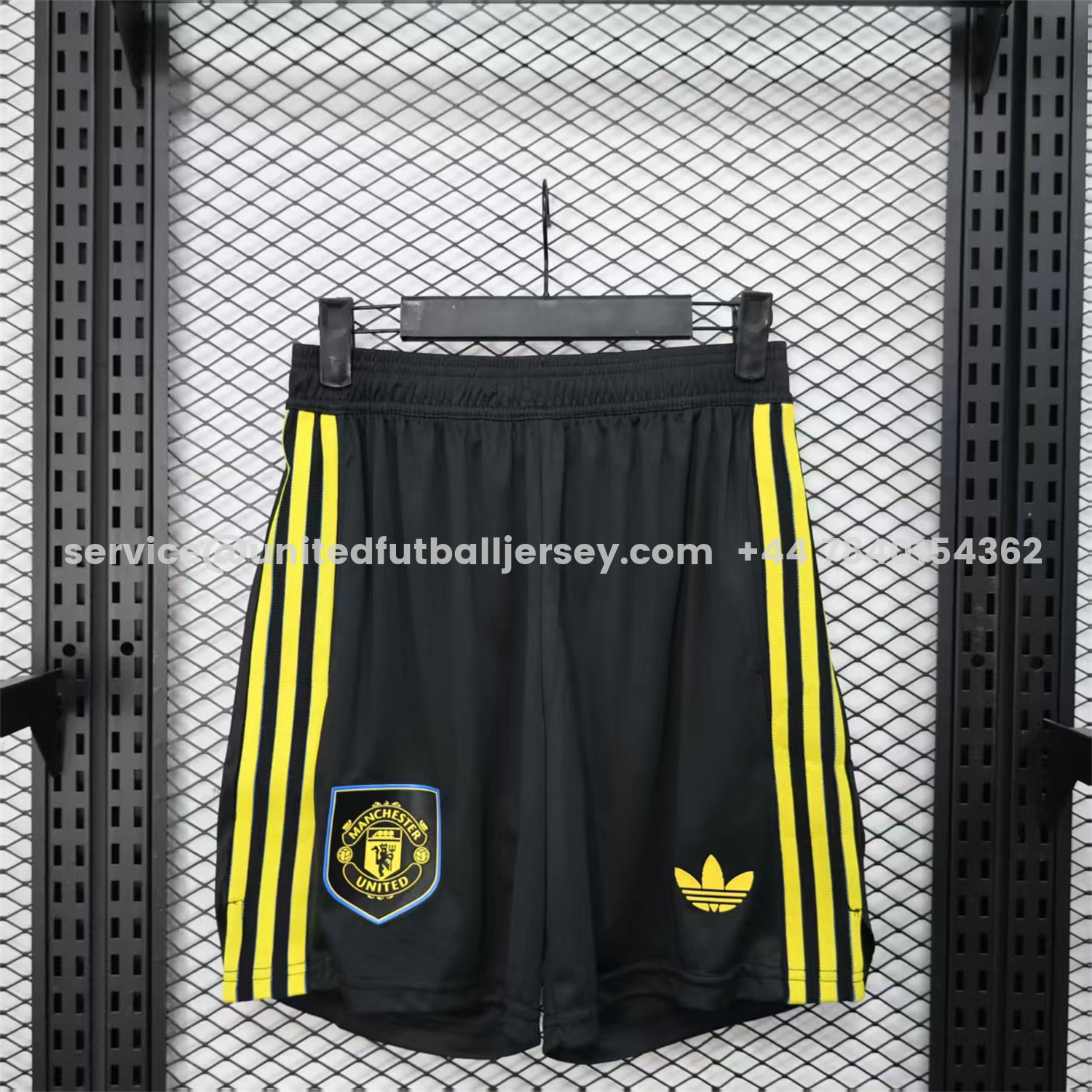 unitedfutballjersey-Manchester United 25-26 Third Black Shorts - Player Version