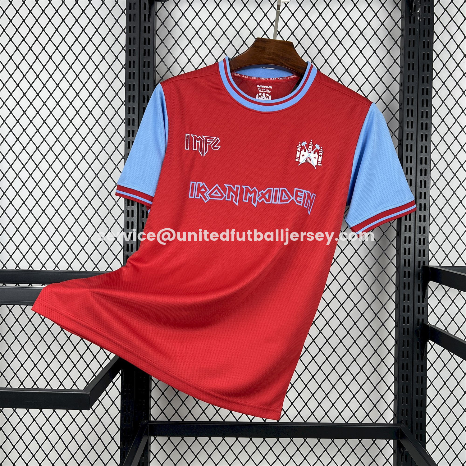unitedfutballjersey-West Ham United 25-26 x Iron Maiden 50th Anniversary Jersey - Fans Version
