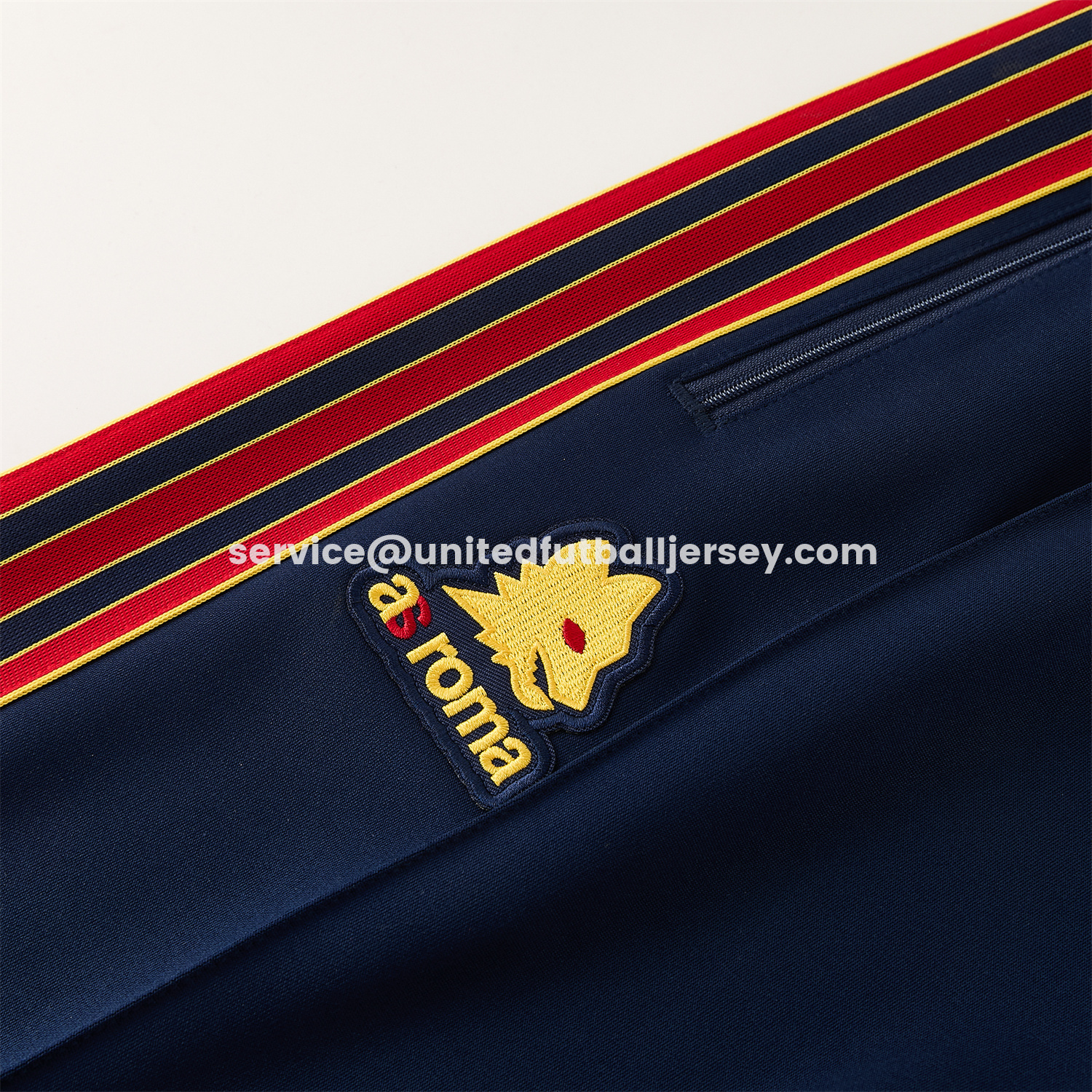 unitedfutballjersey-AS Roma 25-26 Originals LFSTLR Jacket Training Tracksuit - White Top and Blue Pant