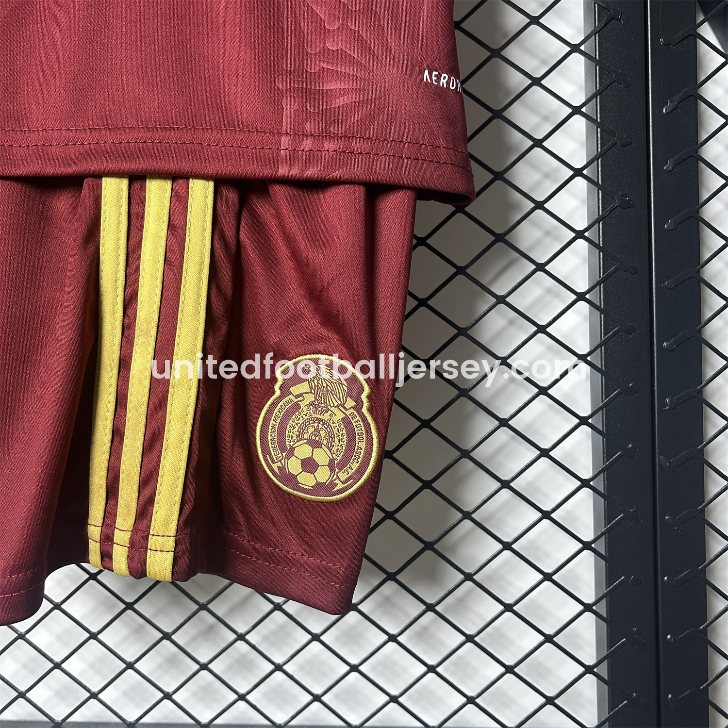 unitedfutballjersey-Mexico 2025 Gold Cup Red Special Edition Kids Kit