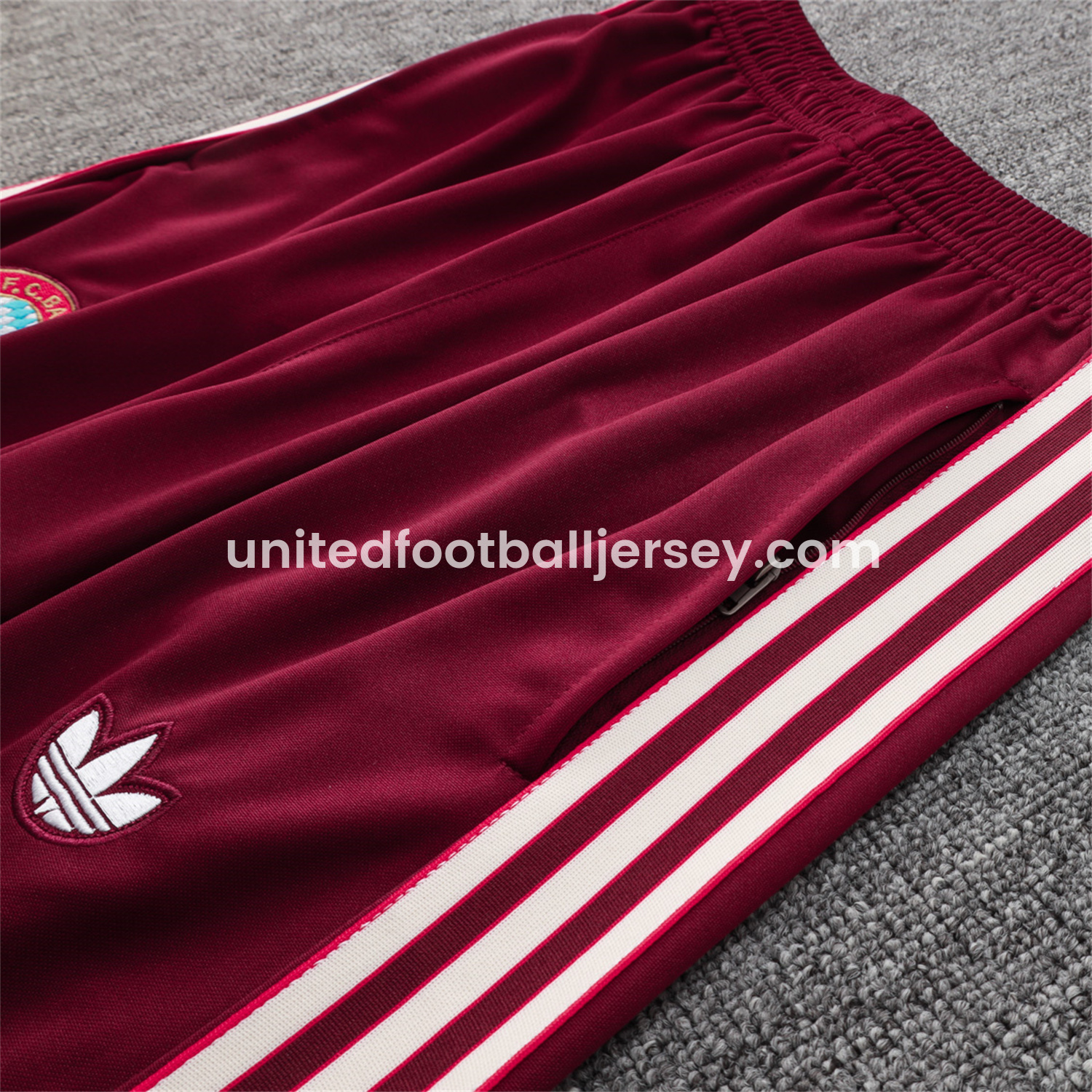 unitedfutballjersey-Bayern Munich 25-26 Originals Terrace Icon Jacket Training Tracksuit - Deep Red
