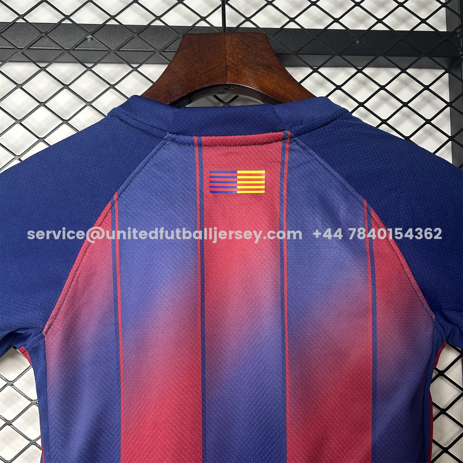 unitedfutballjersey-Barcelona 25-26 Home Kids Kit - Fans Version